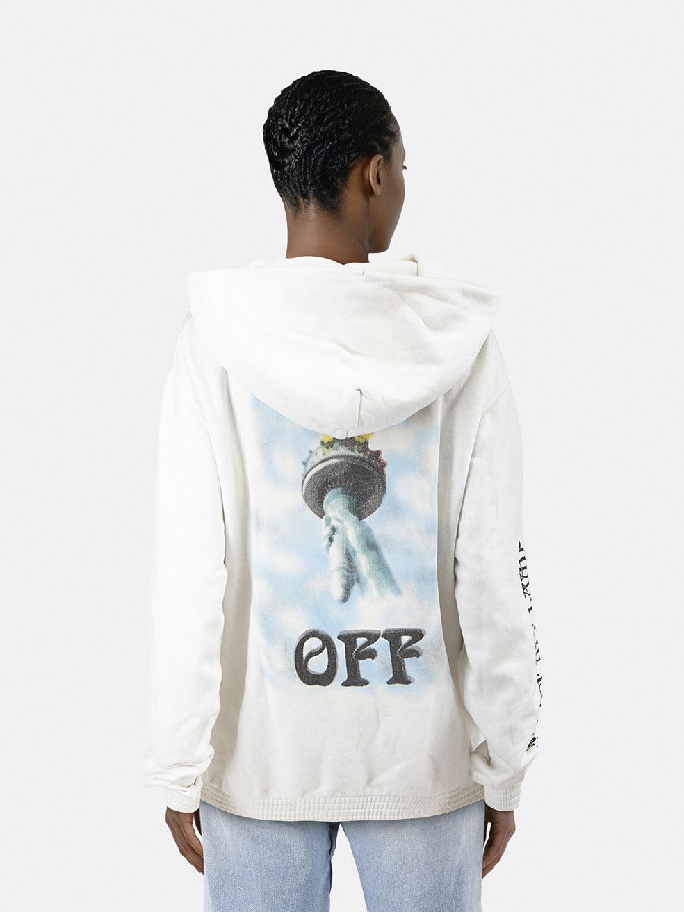 Off-White White Liberty Print Hoodie Size L / US 10 / IT 46 - 2 Thumbnail