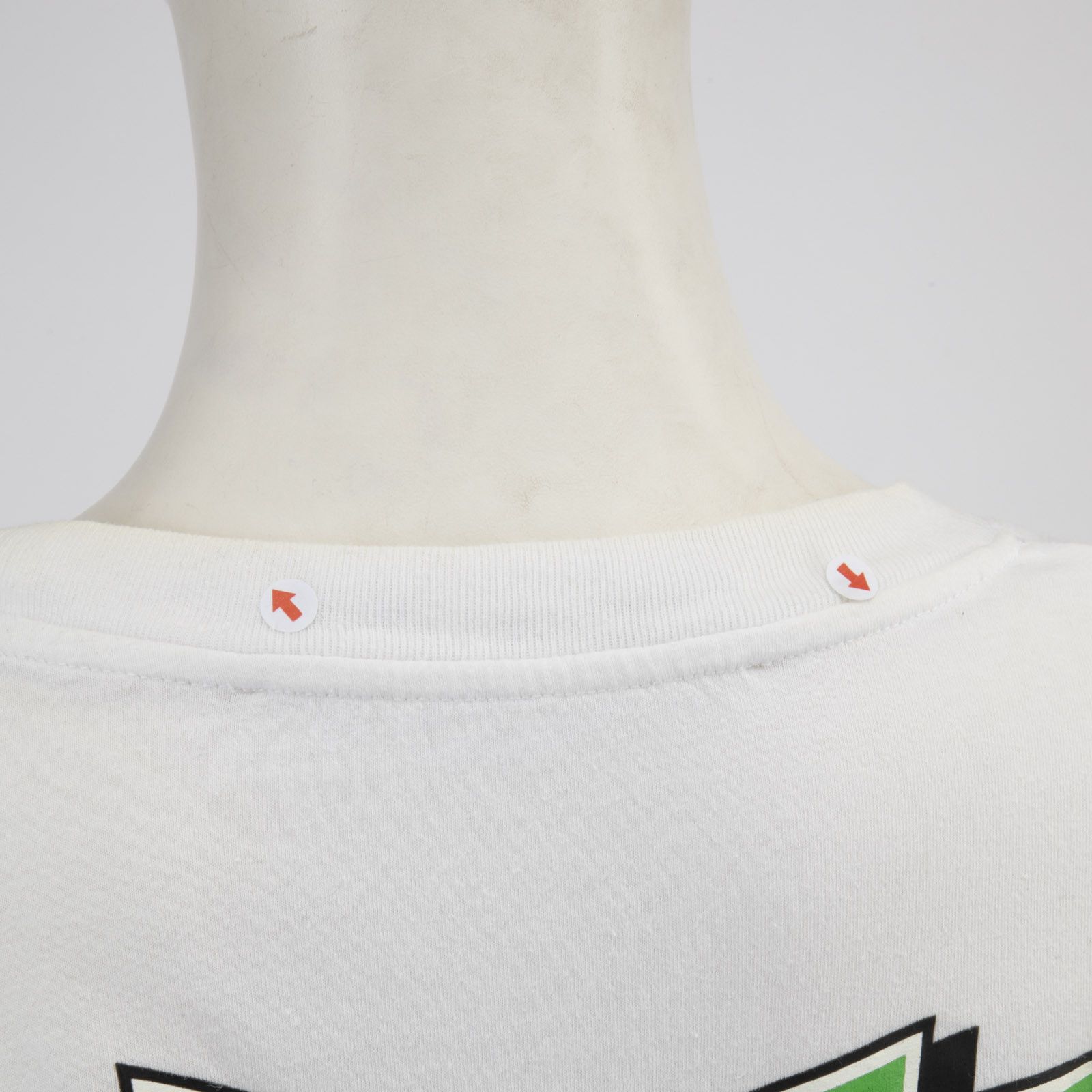 Off-White White & Green Logo Graphic T-Shirt Size M / US 6-8 / IT 42-44 - 13 Thumbnail