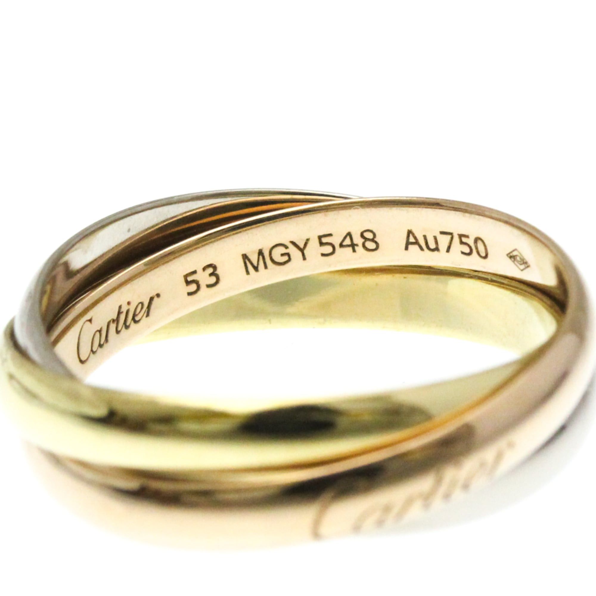 Cartier Cartier Trinity Yellow Gold (18K),Pink Gold (18K),White Gold (18K) Fashion No Stone Band Ring Gold Size ONE SIZE - 8 Thumbnail