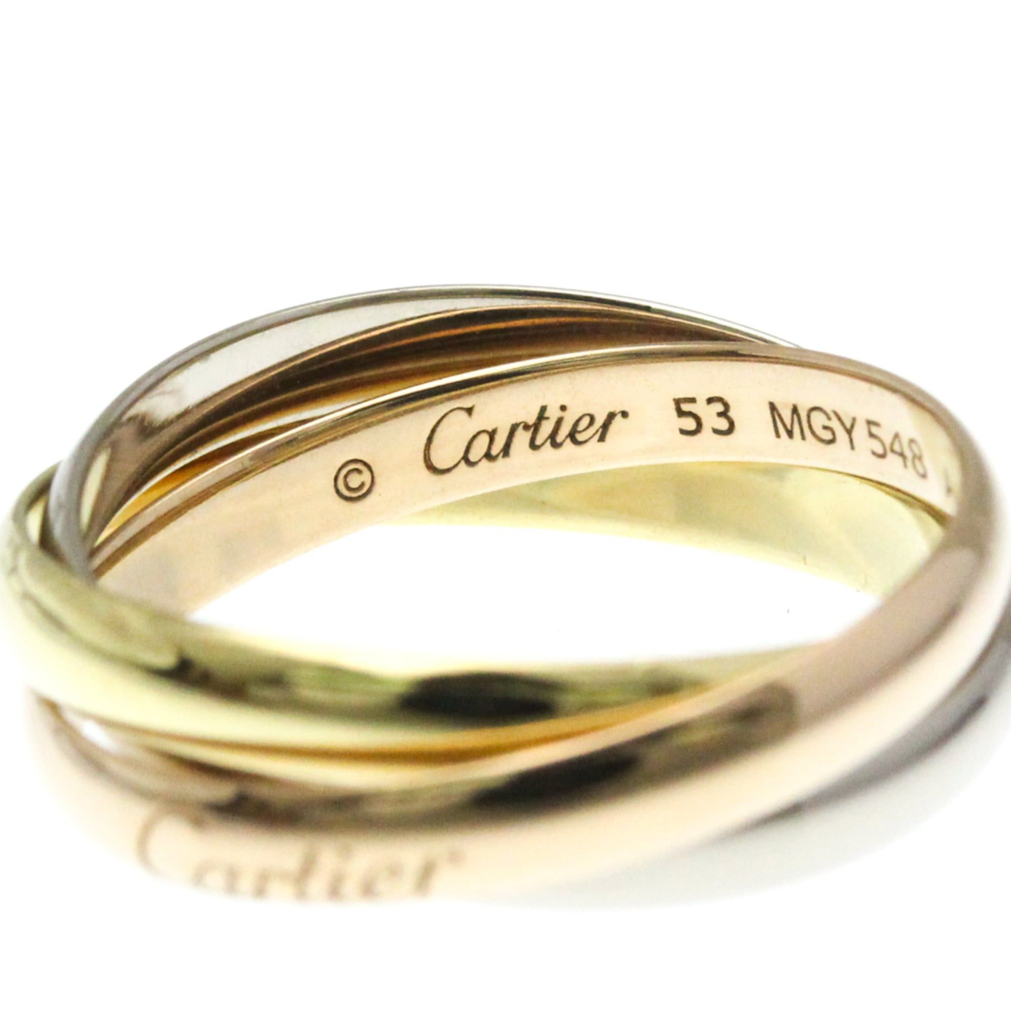 Cartier Cartier Trinity Yellow Gold (18K),Pink Gold (18K),White Gold (18K) Fashion No Stone Band Ring Gold Size ONE SIZE - 7 Thumbnail