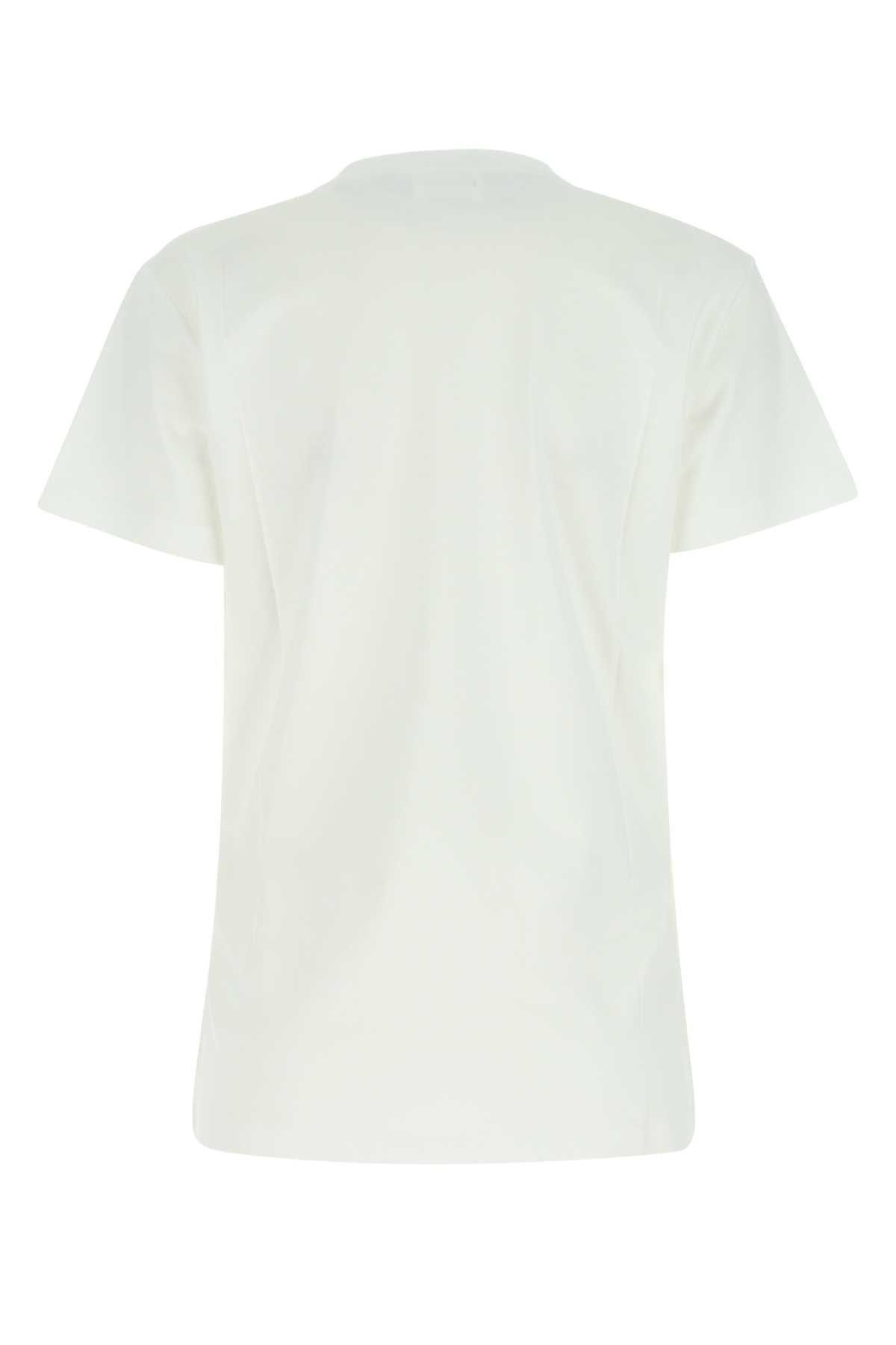 Isabel Marant Etoile White Cotton Aby T-Shirt Size L / US 10 / IT 46 - 2 Thumbnail