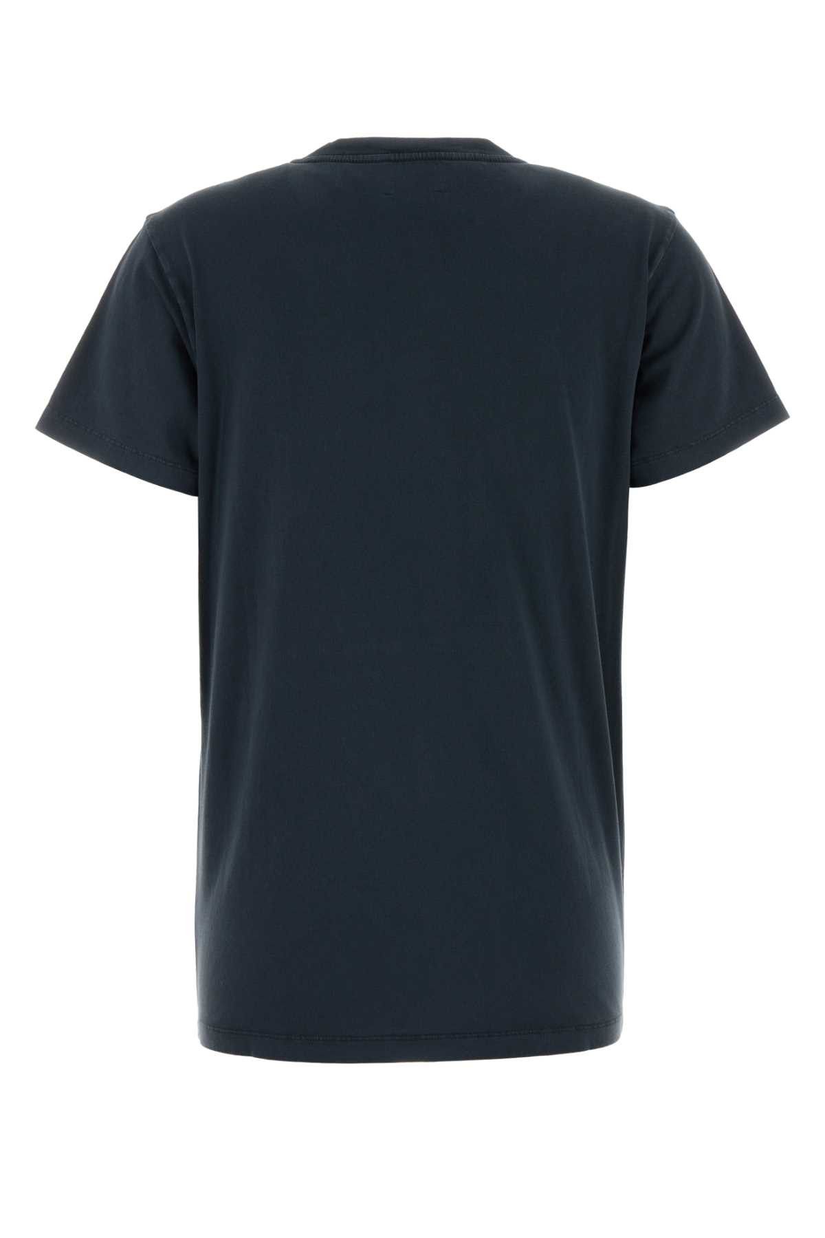 Isabel Marant Etoile Dark Blue Cotton Aby T-Shirt Size S / US 4 / IT 40 - 2 Thumbnail