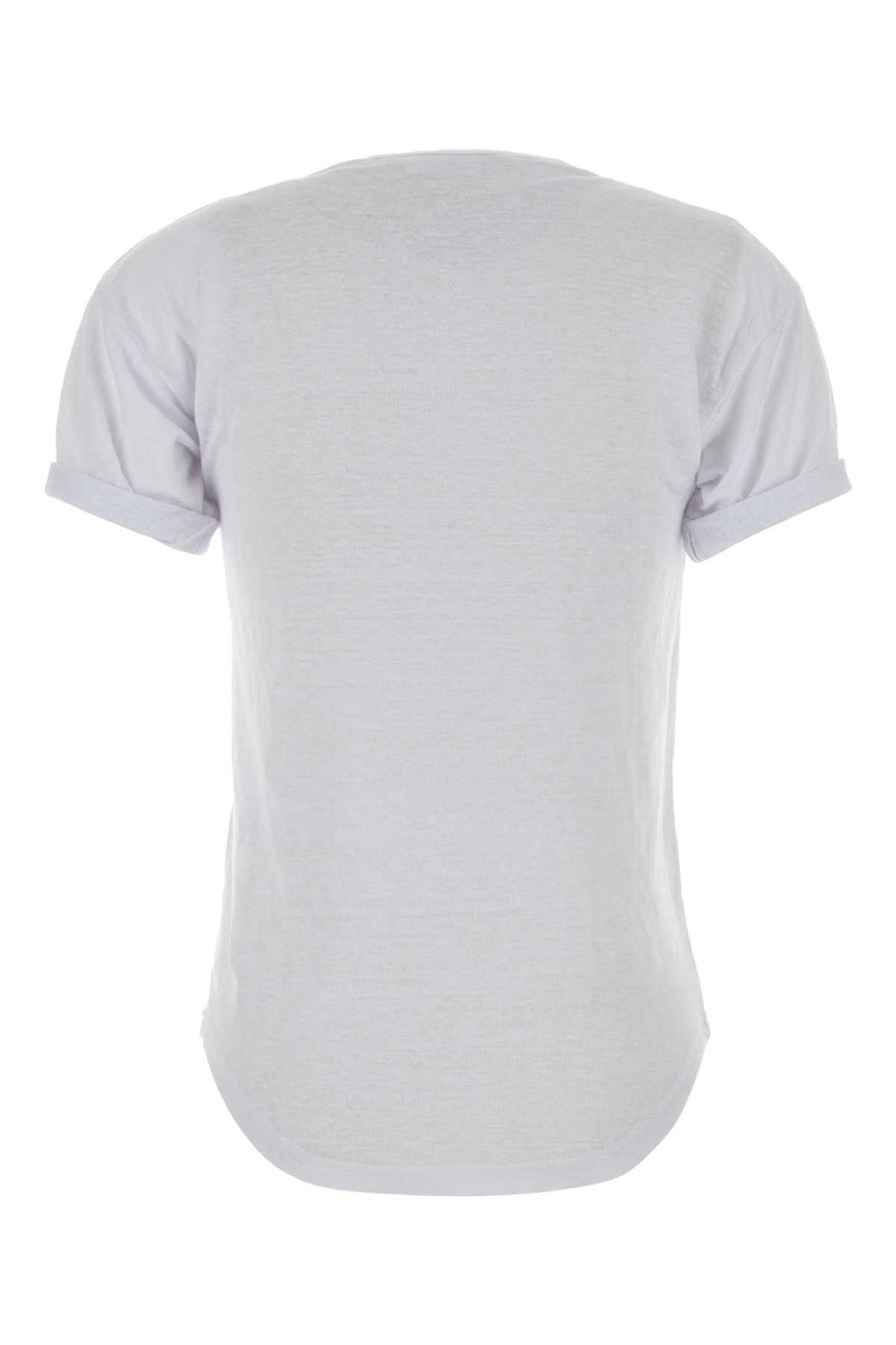 Isabel Marant Etoile White Linen Koldia T-Shirt Size M / US 6-8 / IT 42-44 - 2 Thumbnail