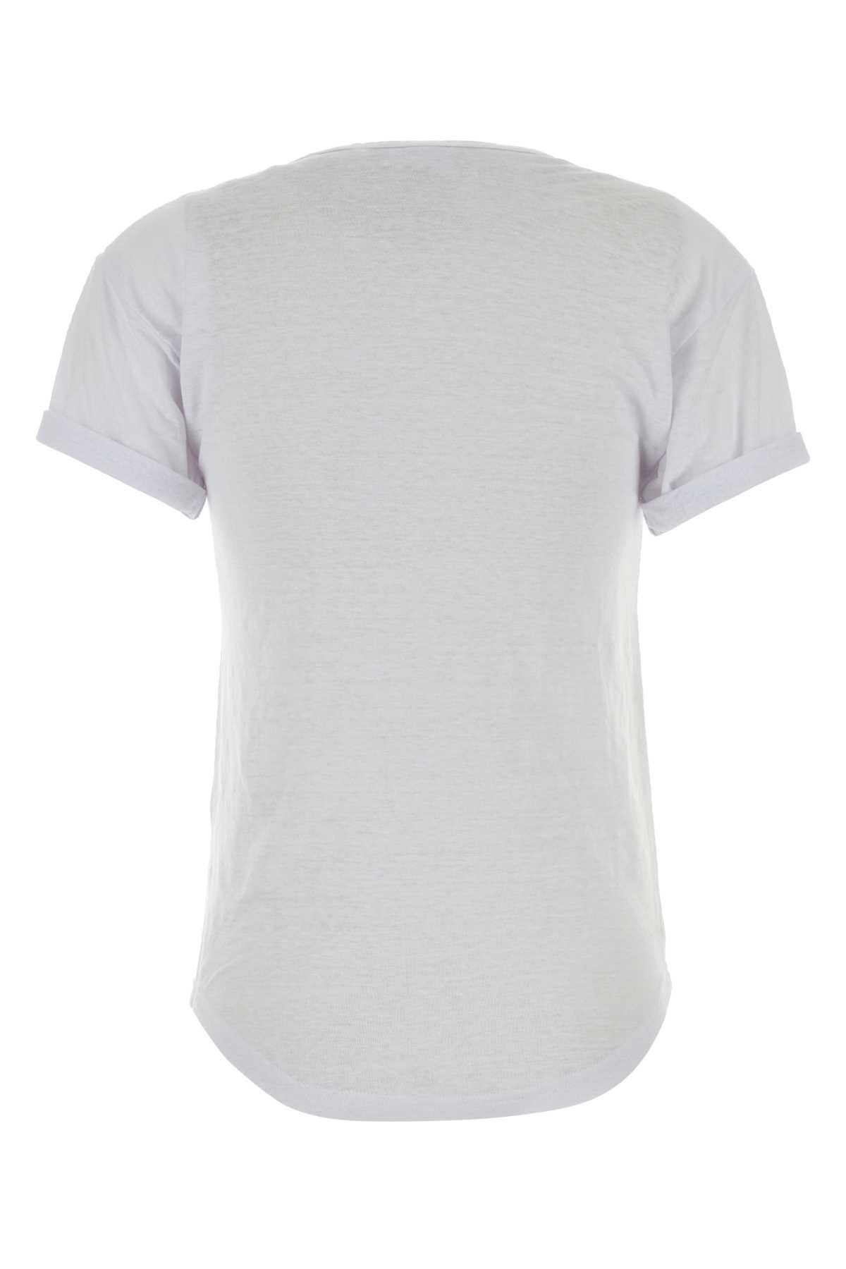 Isabel Marant Etoile White Linen Koldia T-Shirt Size L / US 10 / IT 46 - 2 Thumbnail