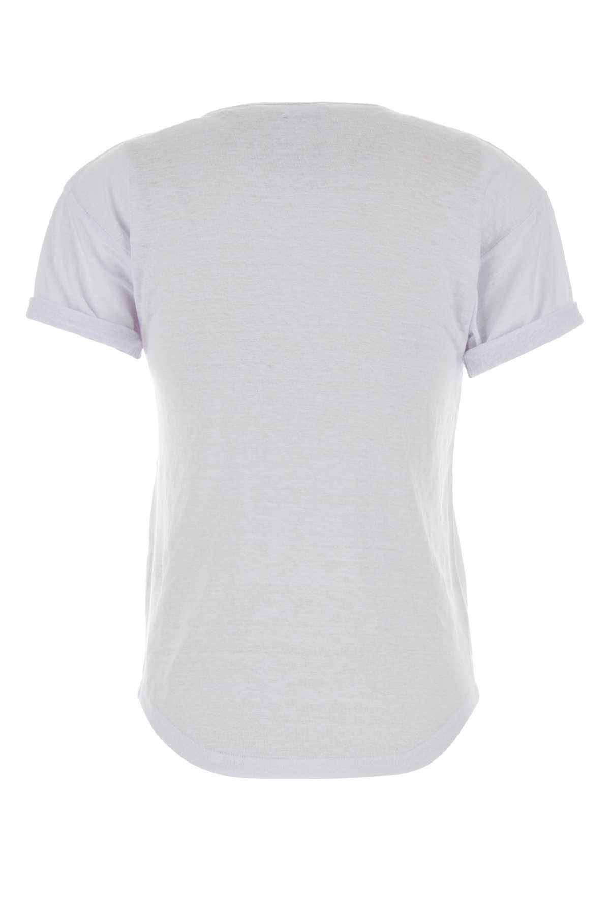 Isabel Marant Etoile White Linen Koldia T-Shirt Size S / US 4 / IT 40 - 2 Thumbnail