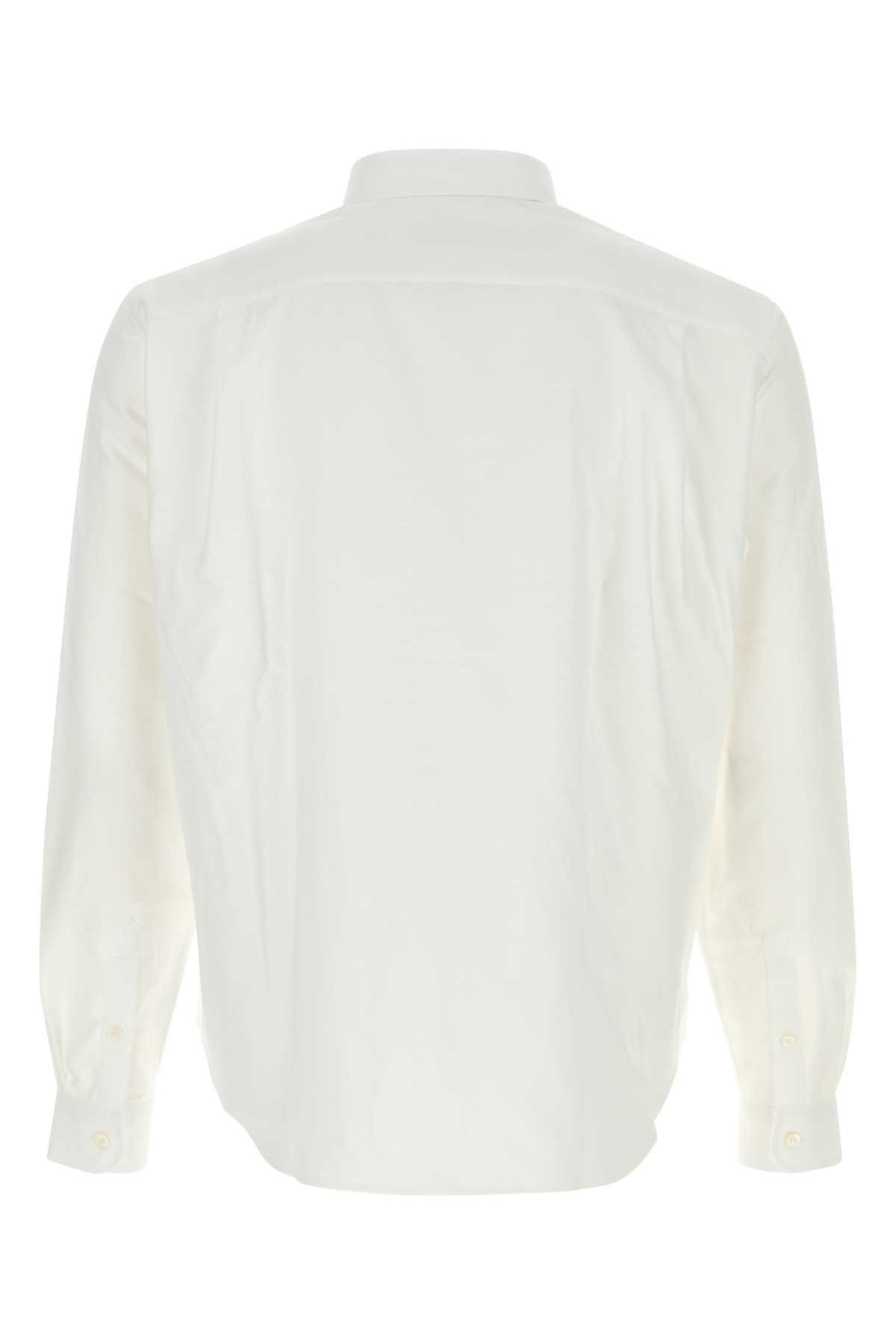 Prada White Oxford Shirt Size US L / EU 52-54 / 3 - 2 Thumbnail