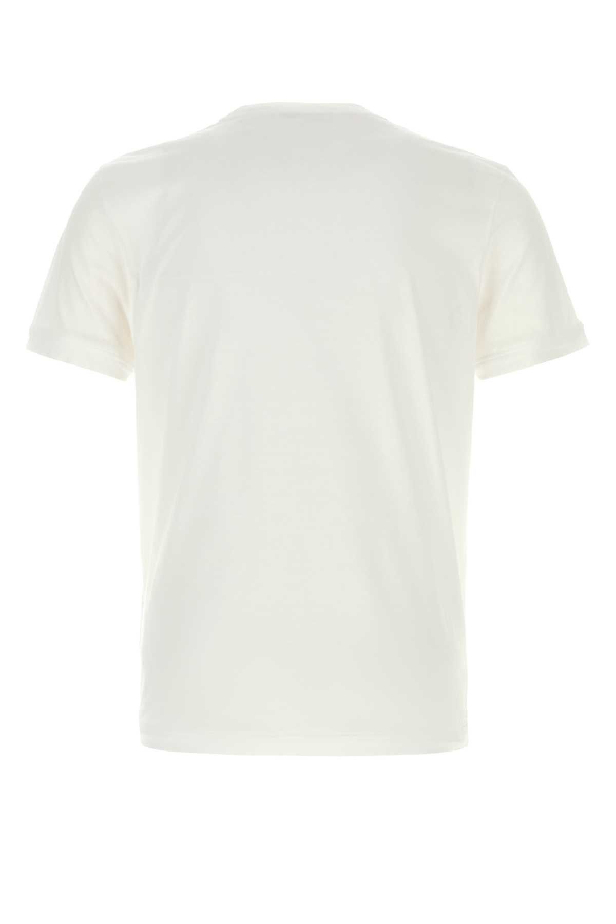 Prada White Cotton T-Shirt Size US XXL / EU 58 / 5 - 2 Thumbnail