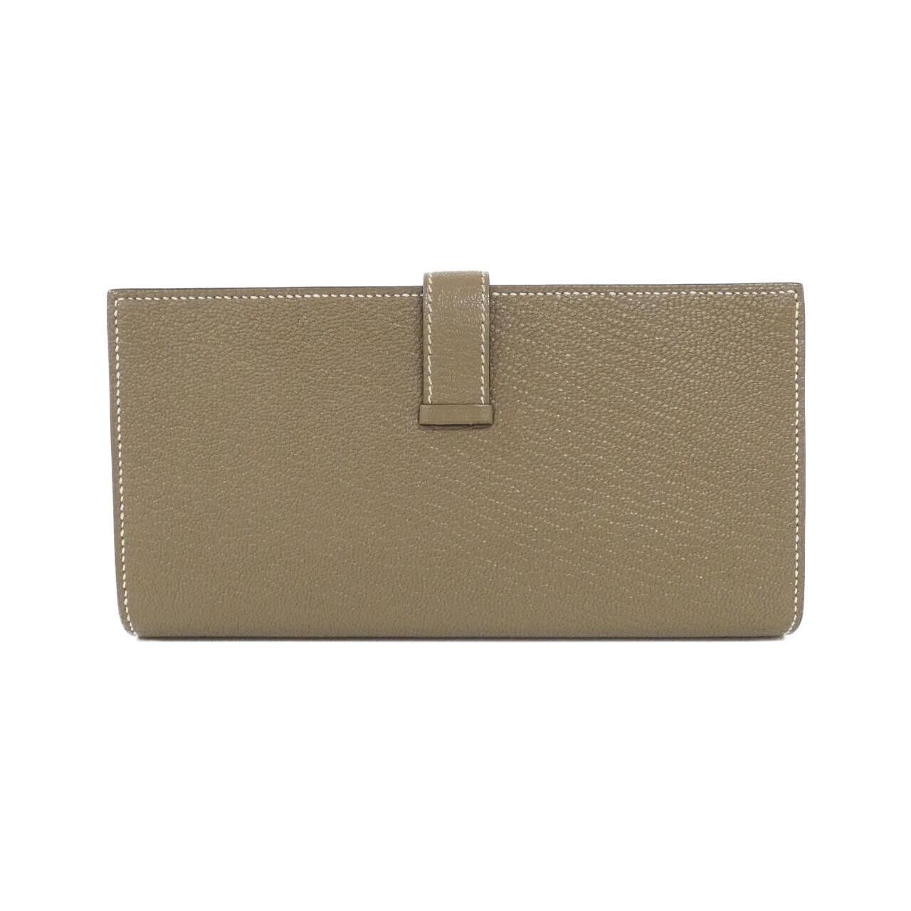 Hermes Hermes Hermès Béarn Soufflet Chevre Long Wallet Leather Long Wallet B DUTY FREE for USA Size ONE SIZE - 2 Thumbnail