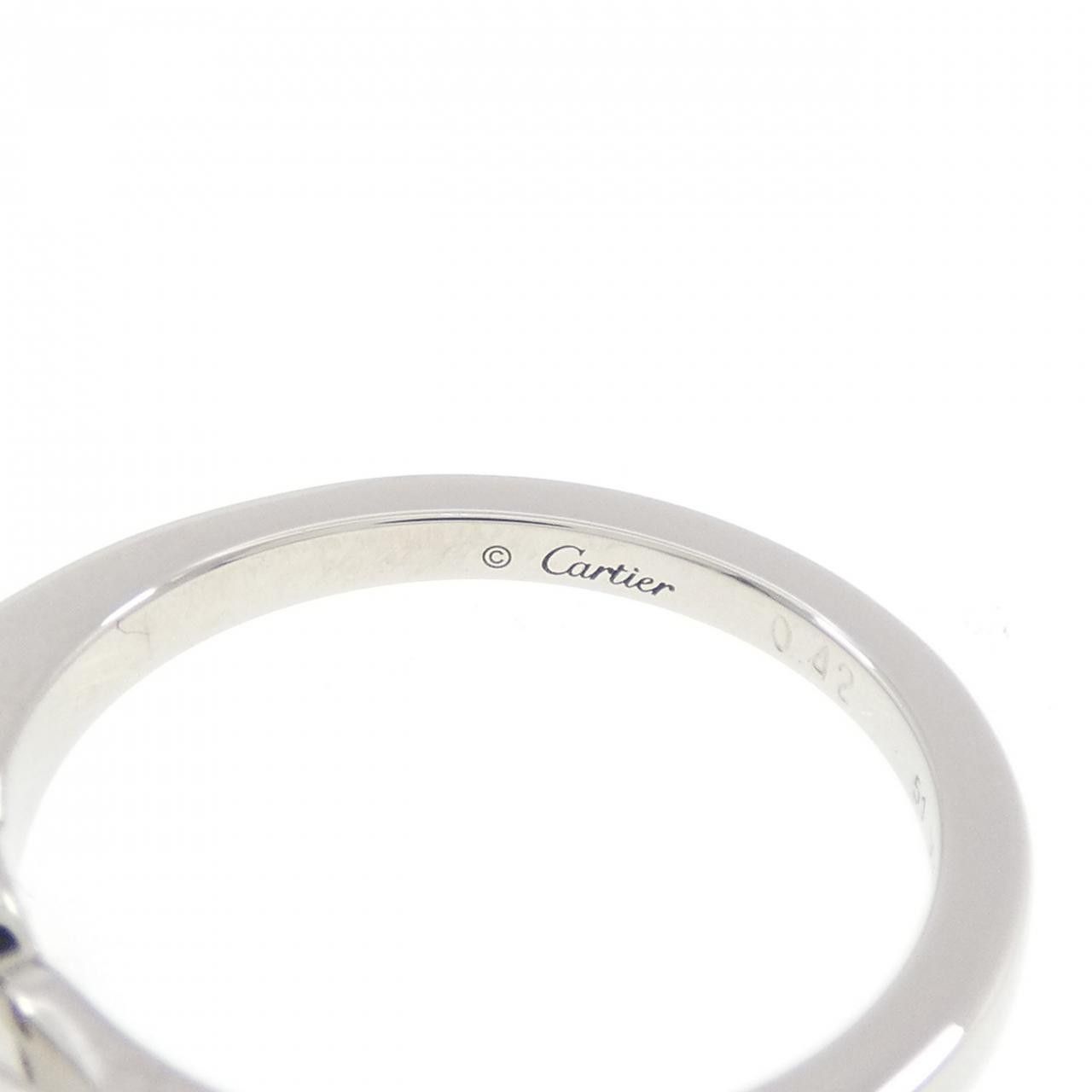 Cartier Cartier Cartier Ballerine PT950 Diamond Ring Size 10.5 Metal Ring DUTY FREE for USA Size ONE SIZE - 4 Thumbnail