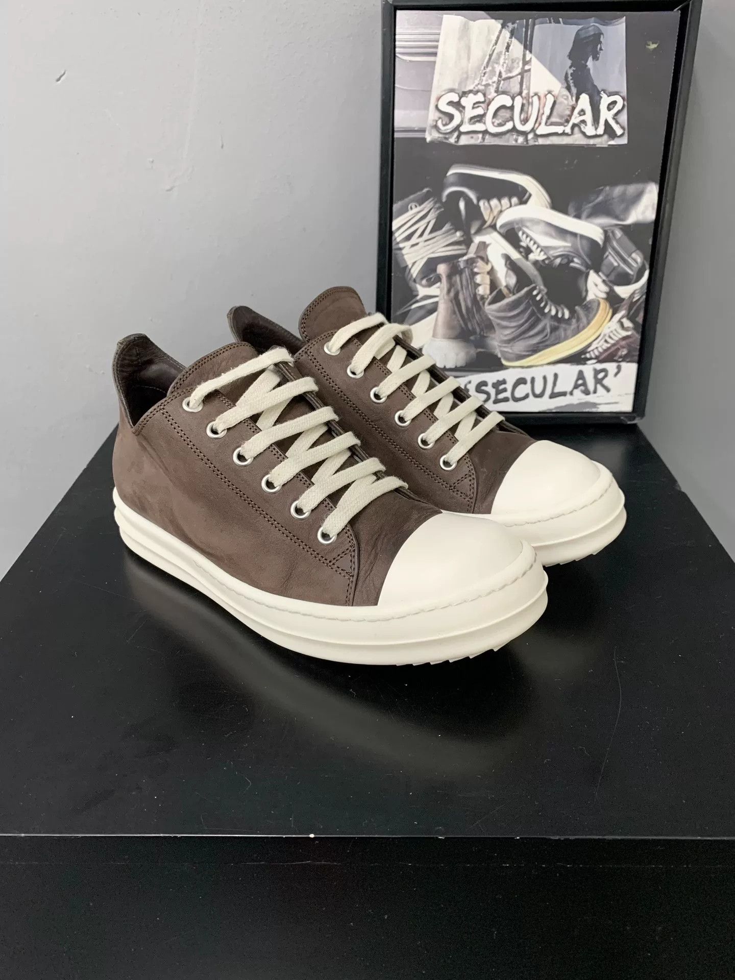 Rick Owens rick owens low-top brown sneakers Size US 5 / EU 37 - 2 Thumbnail