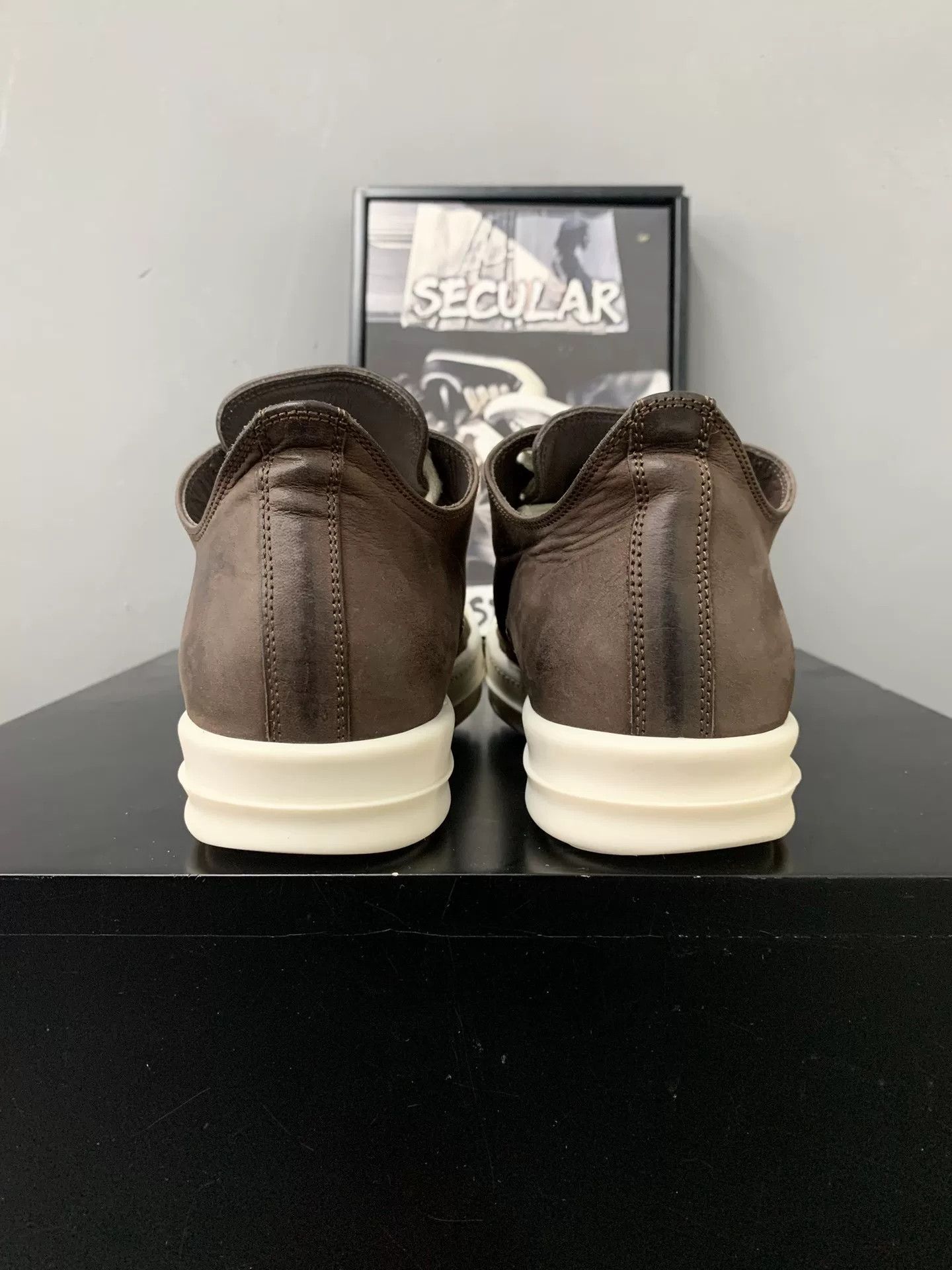 Rick Owens rick owens low-top brown sneakers Size US 5 / EU 37 - 7 Thumbnail