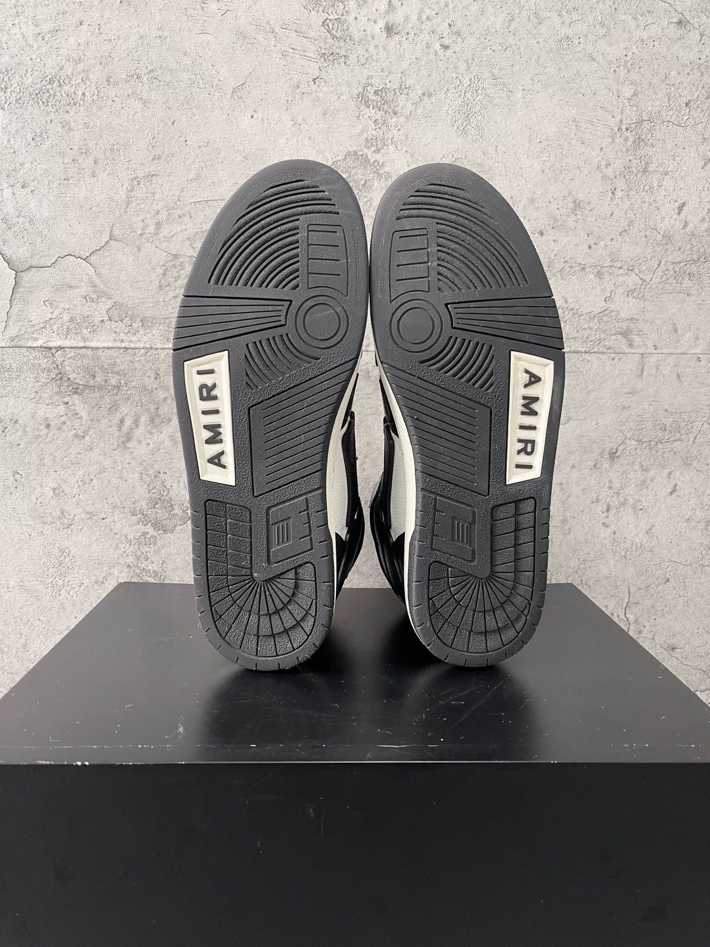 Amiri amiri high-top skeleton toe shoes black and white Size US 12 / EU 45 - 8 Thumbnail