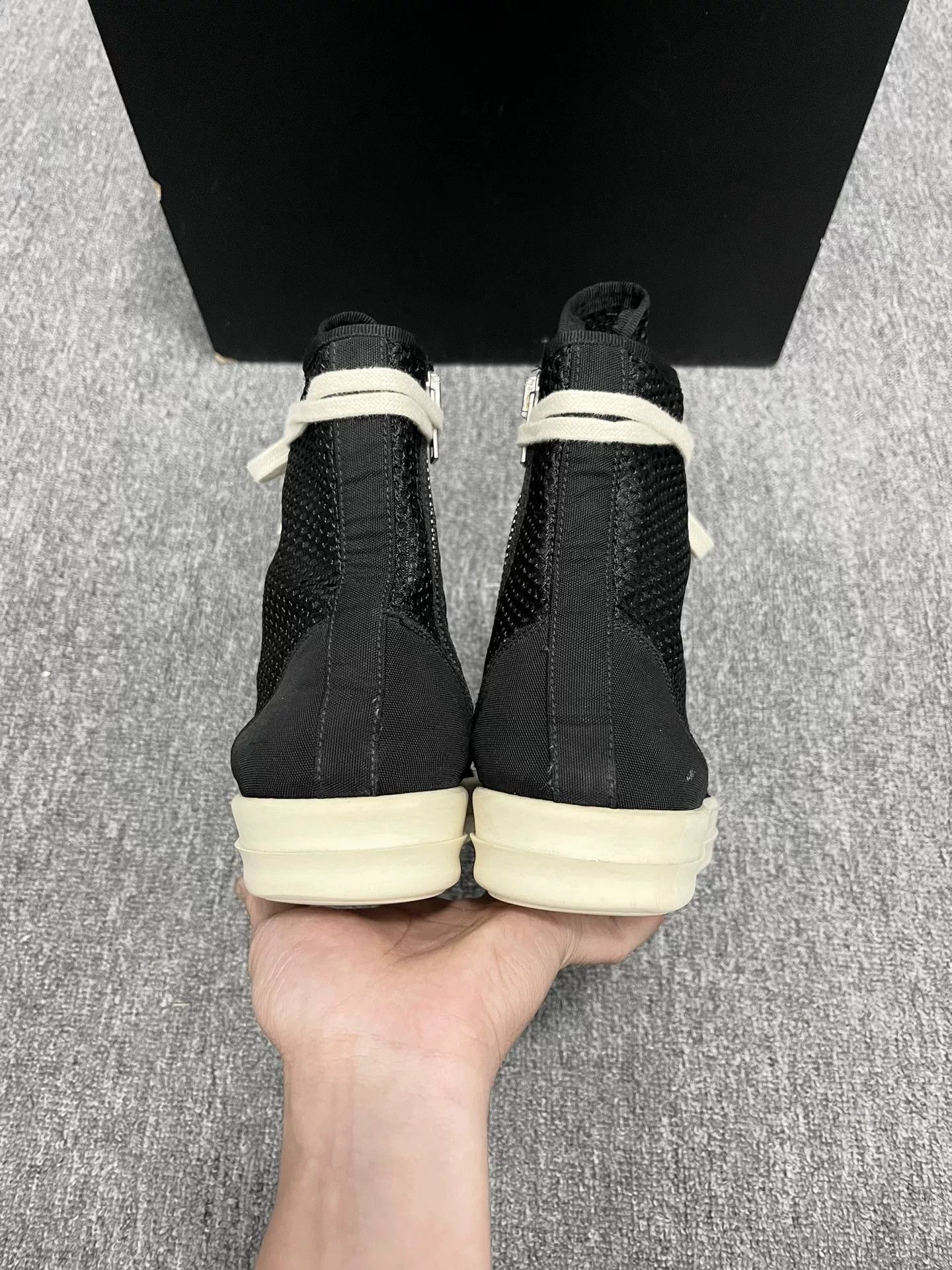 Rick Owens rick owens black high-top sneakers size 40 Size US 10.5 / EU 43-44 - 5 Thumbnail