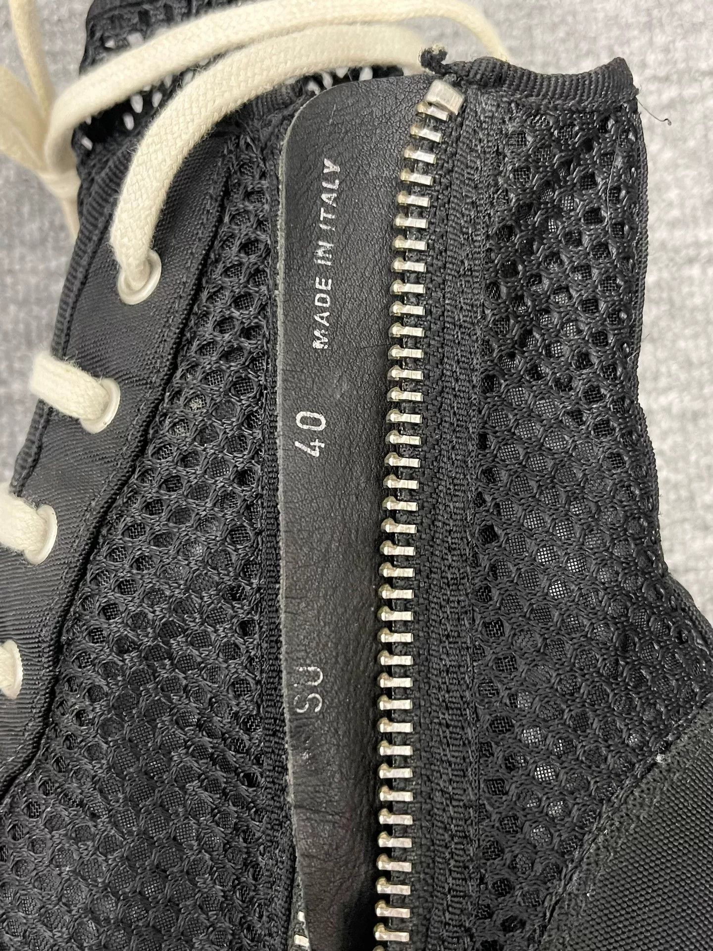 Rick Owens rick owens black high-top sneakers size 40 Size US 10.5 / EU 43-44 - 7 Thumbnail