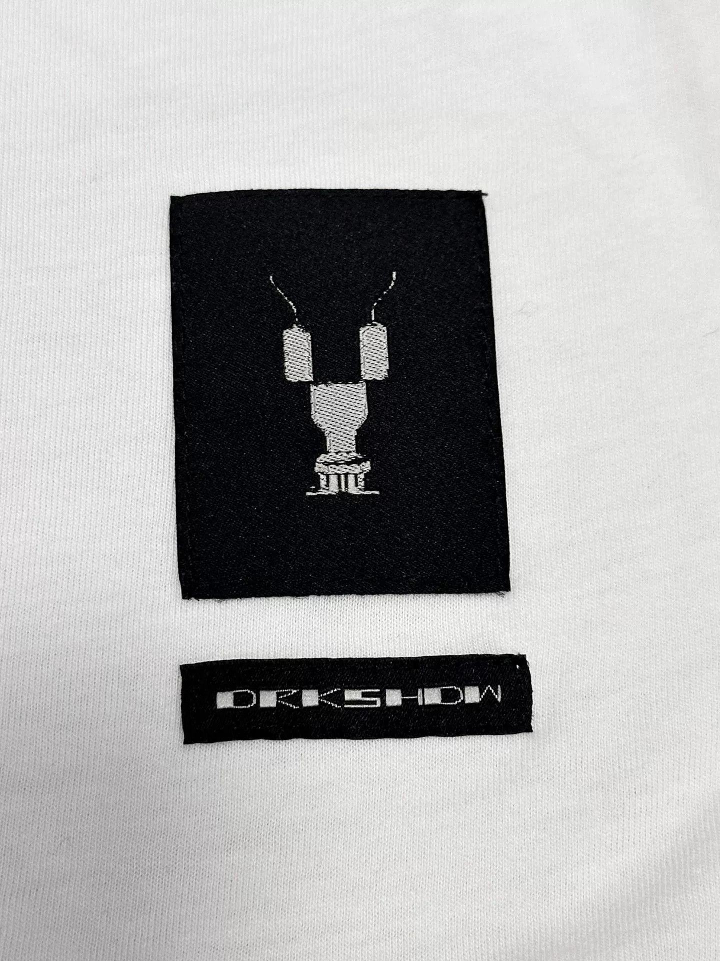 Rick Owens rick owens geometric white short sleeve tee Size S / US 4 / IT 40 - 3 Thumbnail