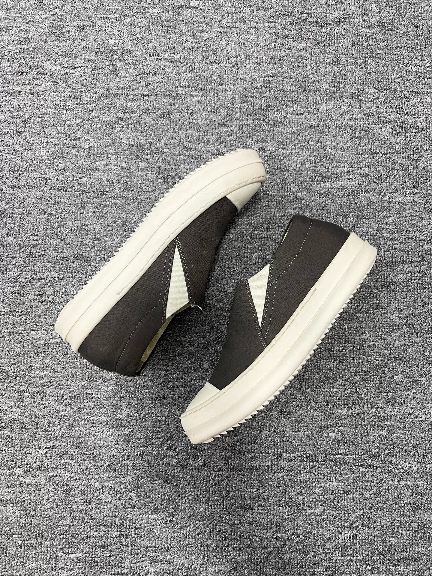 Rick Owens rick owens canvas slip-on shoes in dark gray Size US 6 / EU 39 - 3 Thumbnail