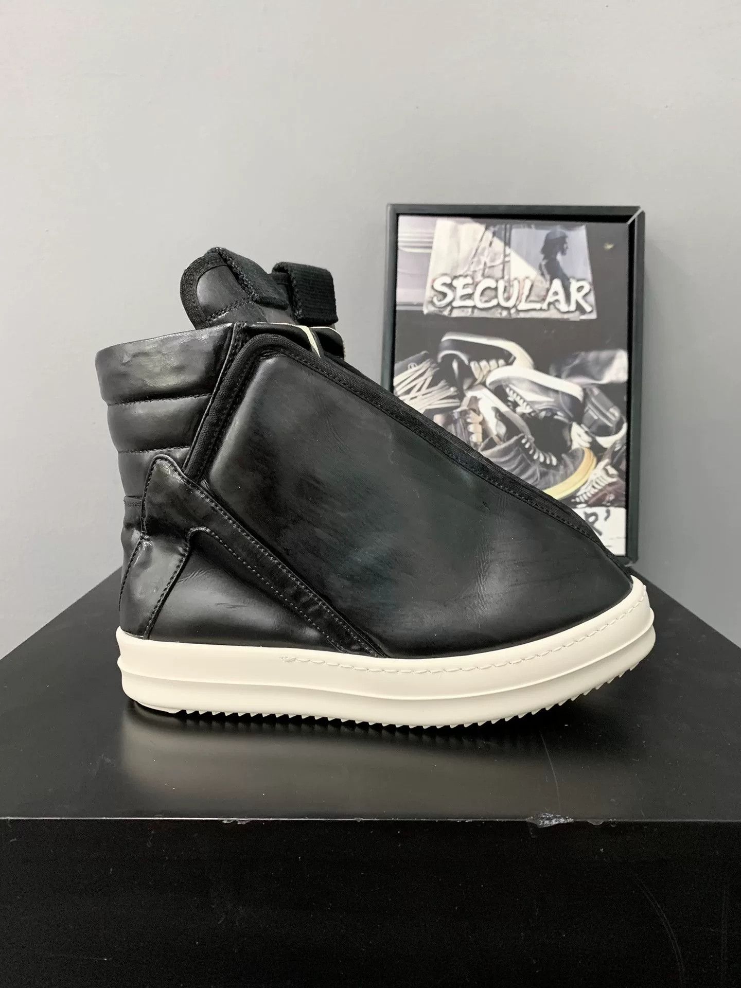 Rick Owens rick owens leather high-top sneakers size 36 Size US 6.5 / EU 39-40 - 2 Thumbnail