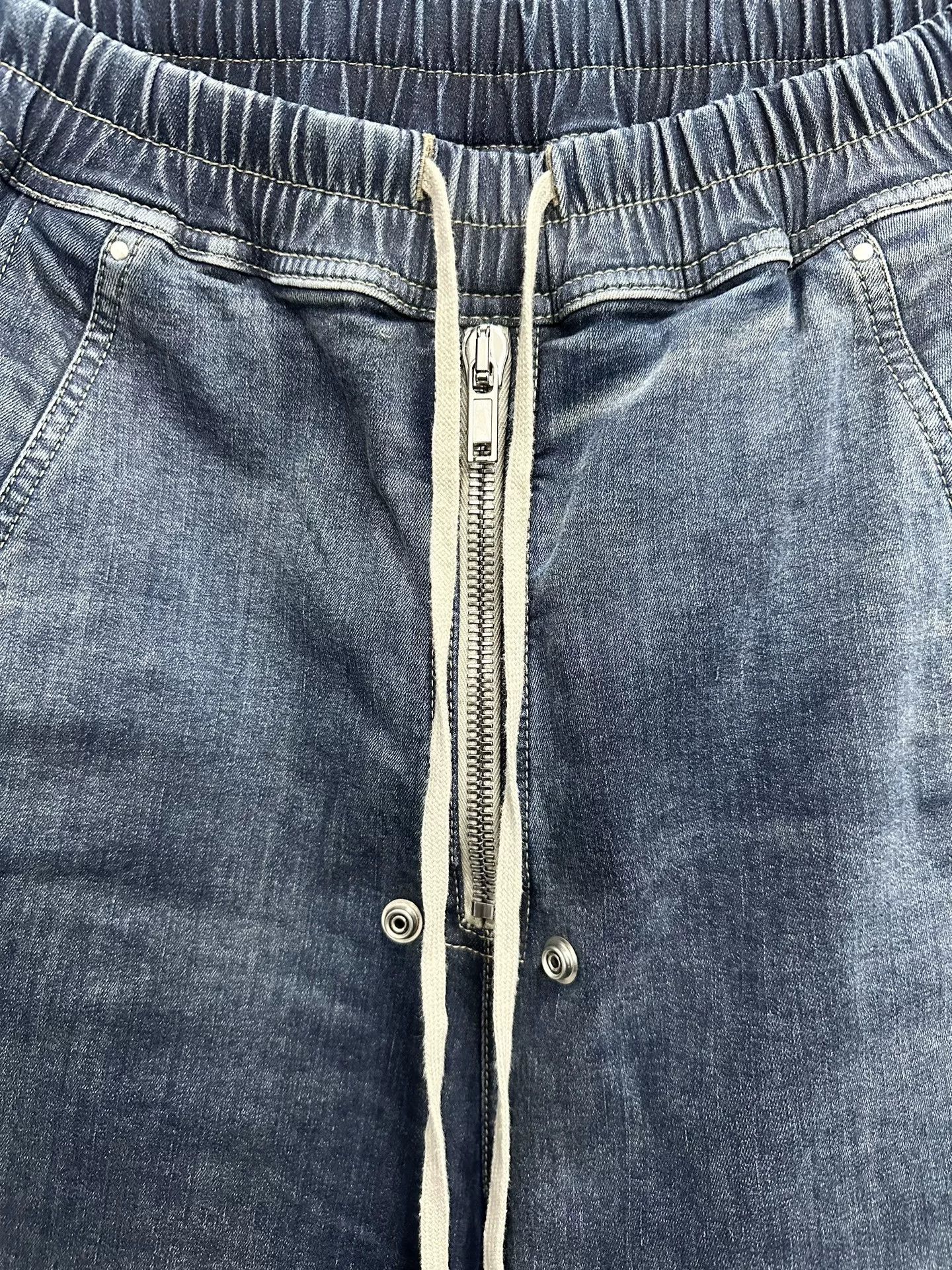 Rick Owens rick owens blue wide leg denim pants Size US 27 - 3 Thumbnail