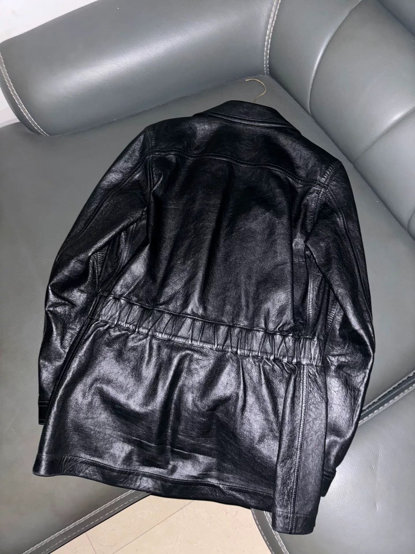 Saint Laurent Paris saint laurent black leather utility jacket Size US M / EU 48-50 / 2 - 2 Thumbnail