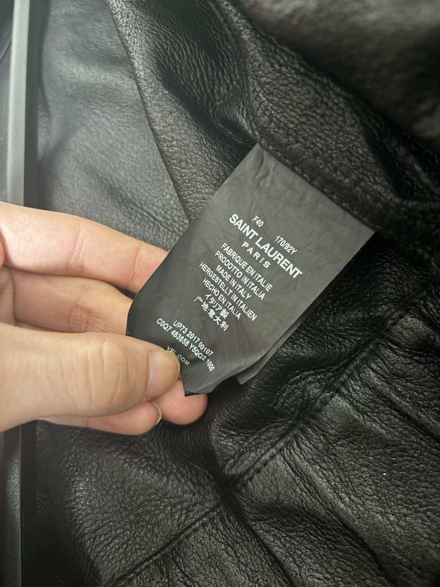 Saint Laurent Paris saint laurent black leather utility jacket Size US M / EU 48-50 / 2 - 8 Thumbnail