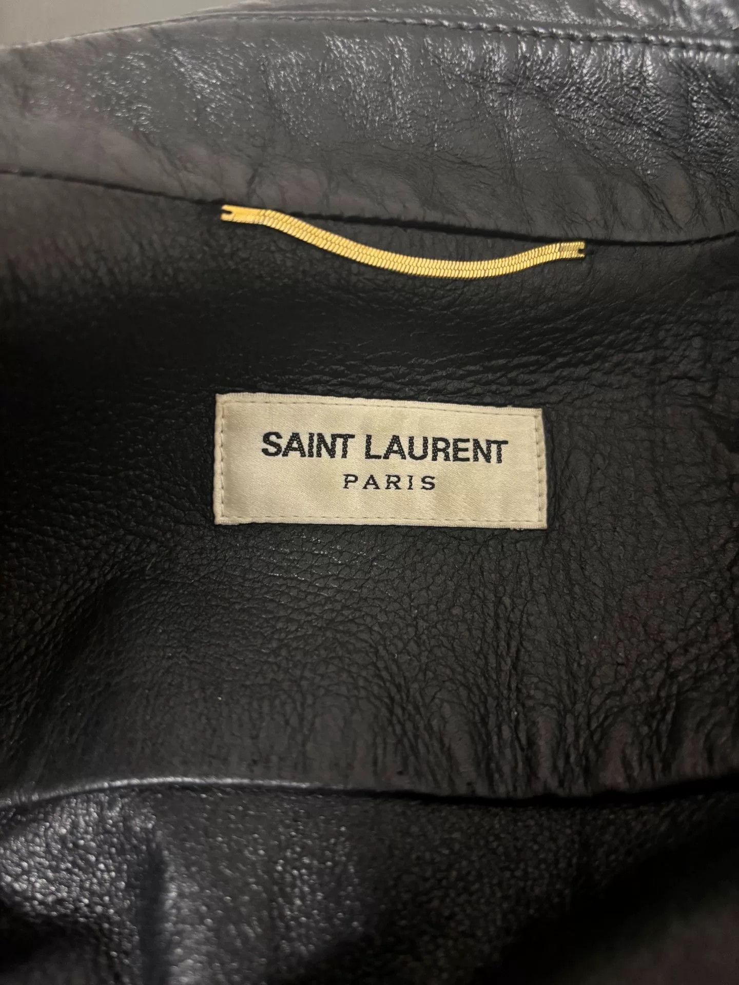 Saint Laurent Paris saint laurent black leather utility jacket Size US M / EU 48-50 / 2 - 7 Thumbnail