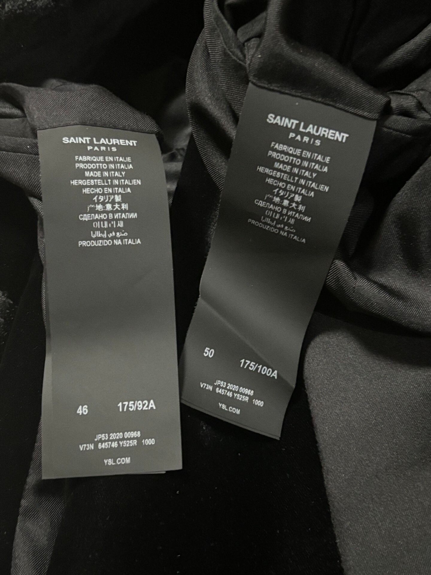Saint Laurent Paris black velvet floral blazer by Saint Laurent Size US L / EU 52-54 / 3 - 6 Thumbnail