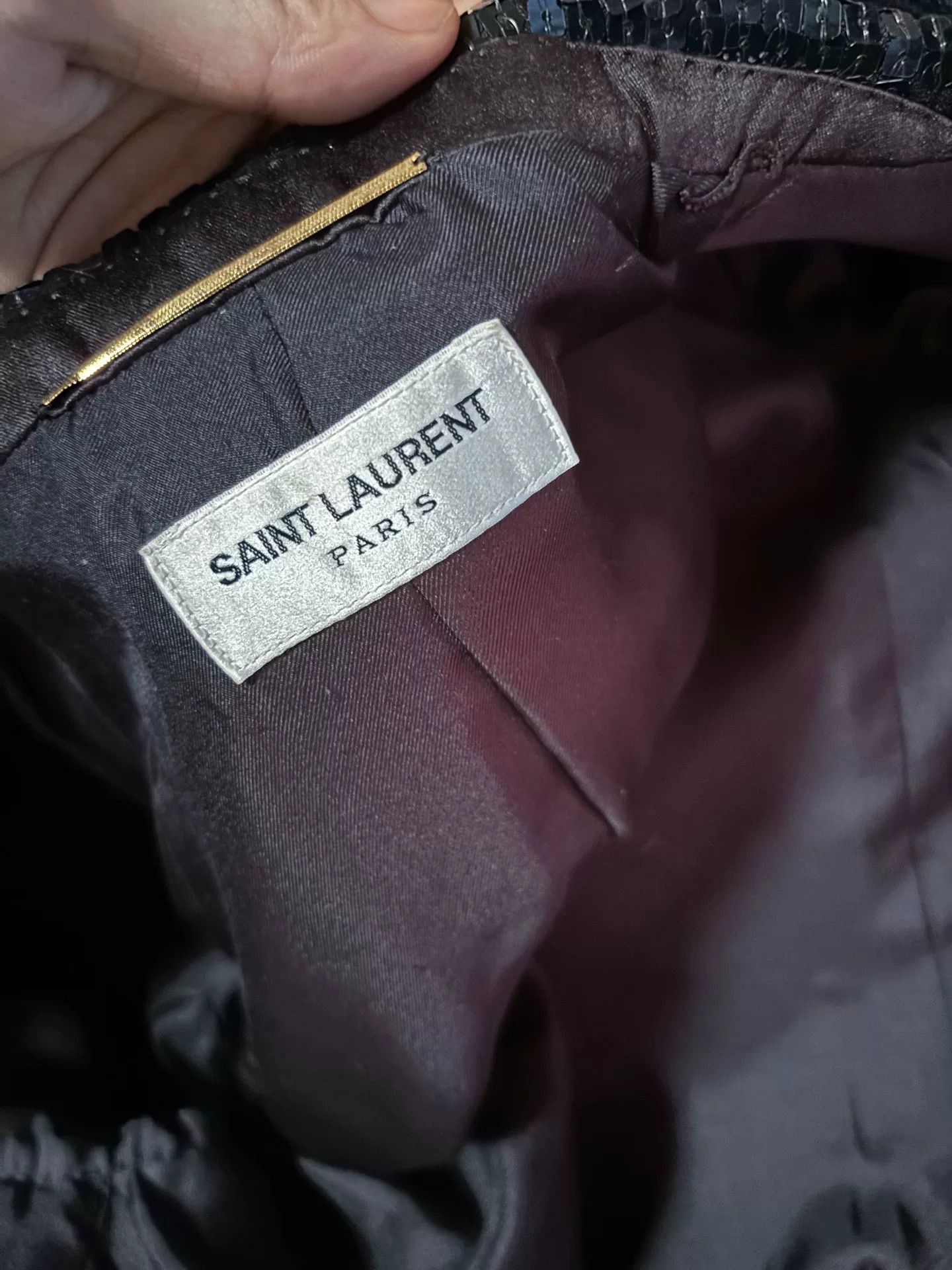 Saint Laurent Paris Saint Laurent Black Sequin Smoking Jacket Size M / US 6-8 / IT 42-44 - 5 Thumbnail