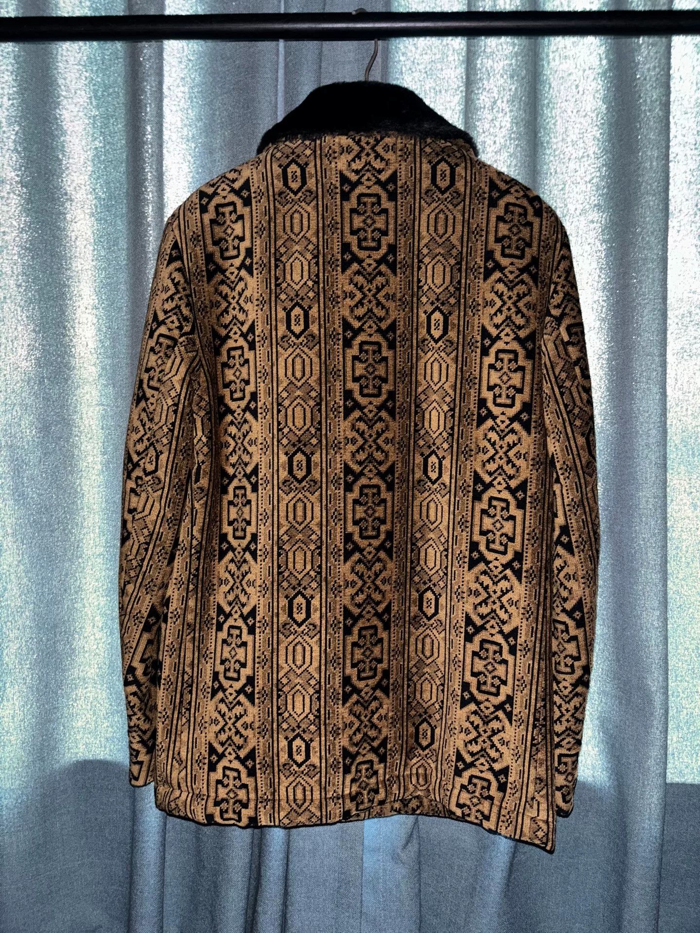 Saint Laurent Paris Saint Laurent Baroque Pattern Fur Coat Size L / US 10 / IT 46 - 2 Thumbnail