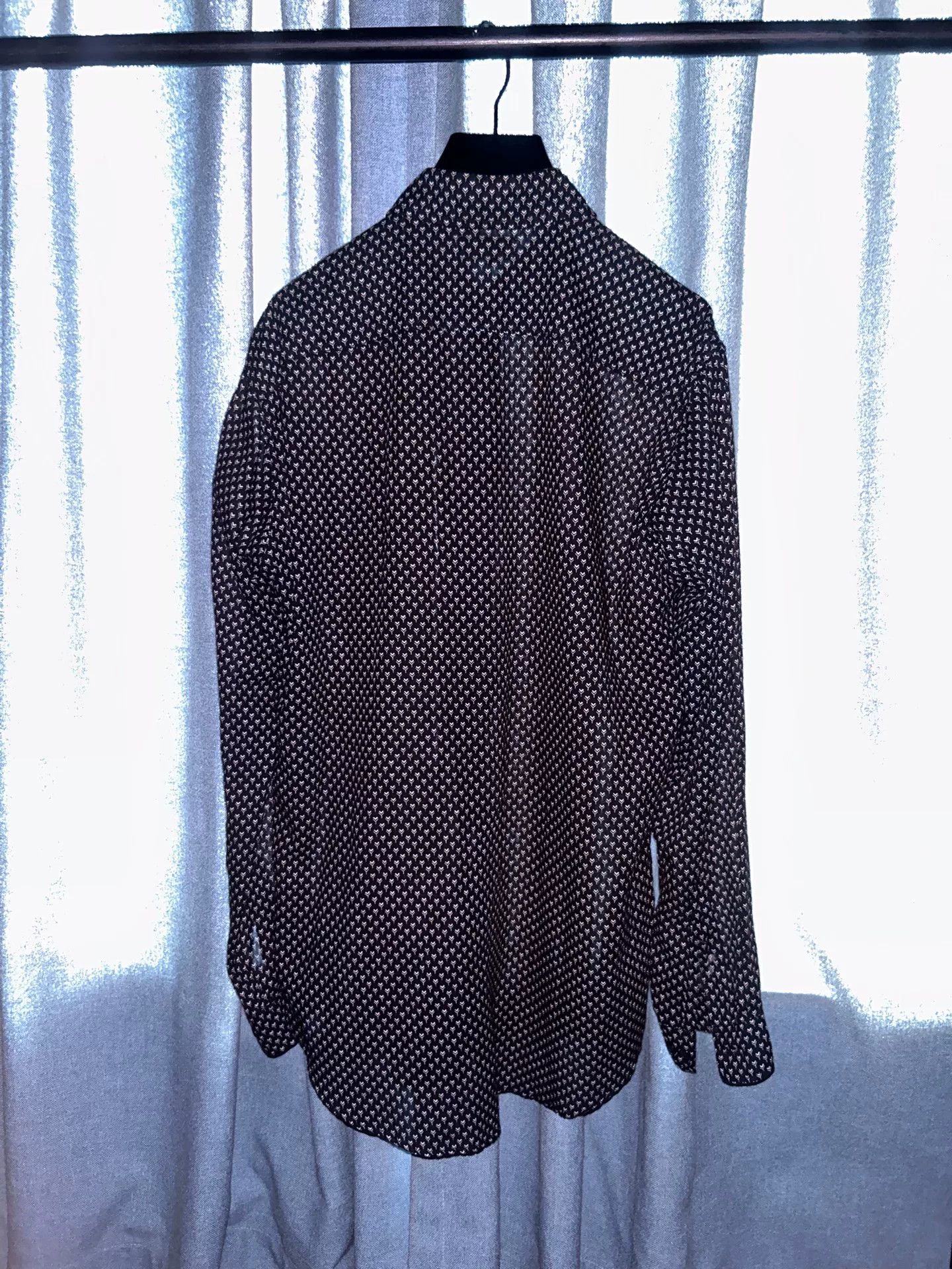 Saint Laurent Paris Saint Laurent Printed Long Sleeve Shirt Size S / US 4 / IT 40 - 2 Thumbnail
