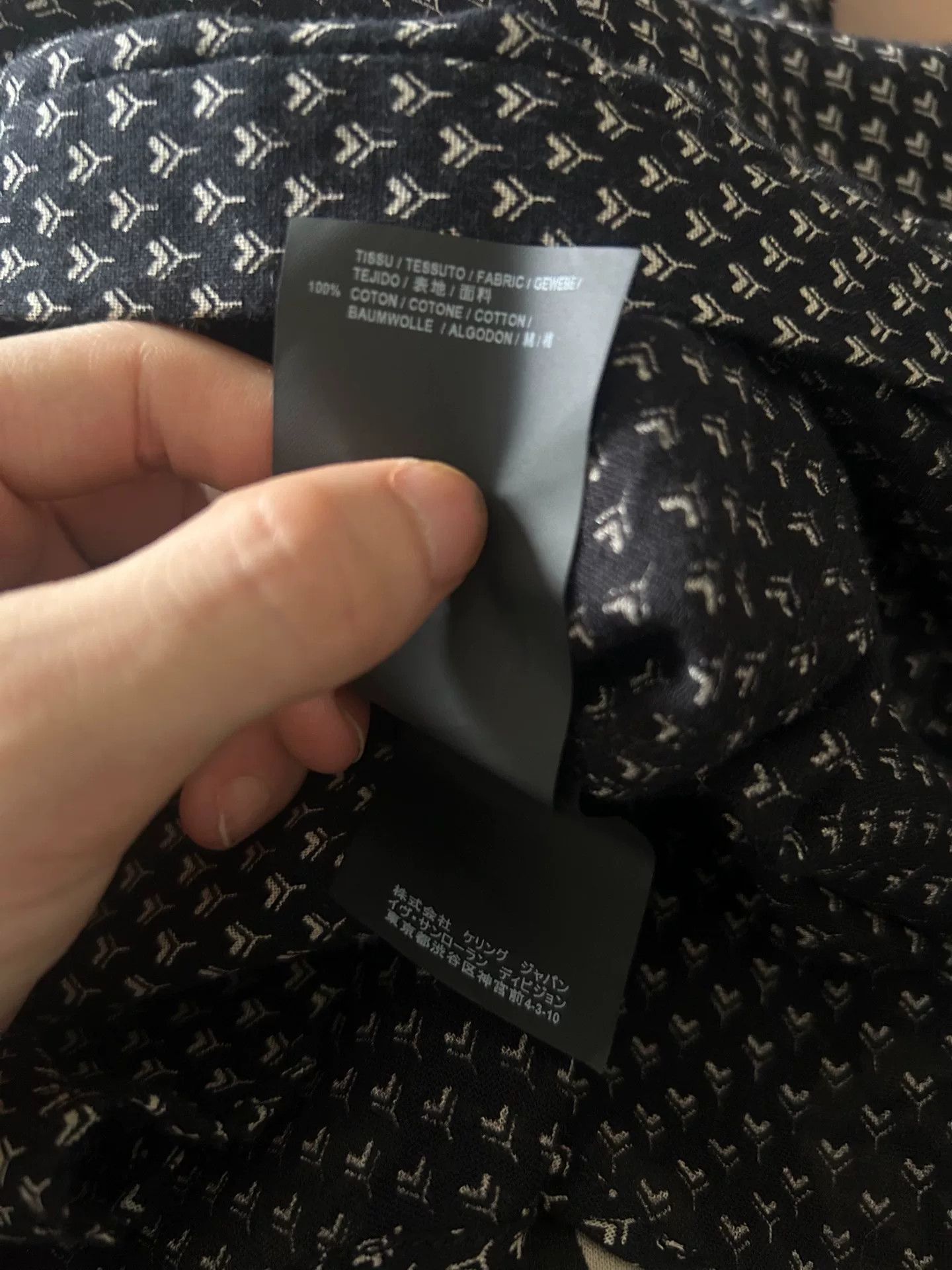 Saint Laurent Paris Saint Laurent Printed Long Sleeve Shirt Size S / US 4 / IT 40 - 8 Thumbnail