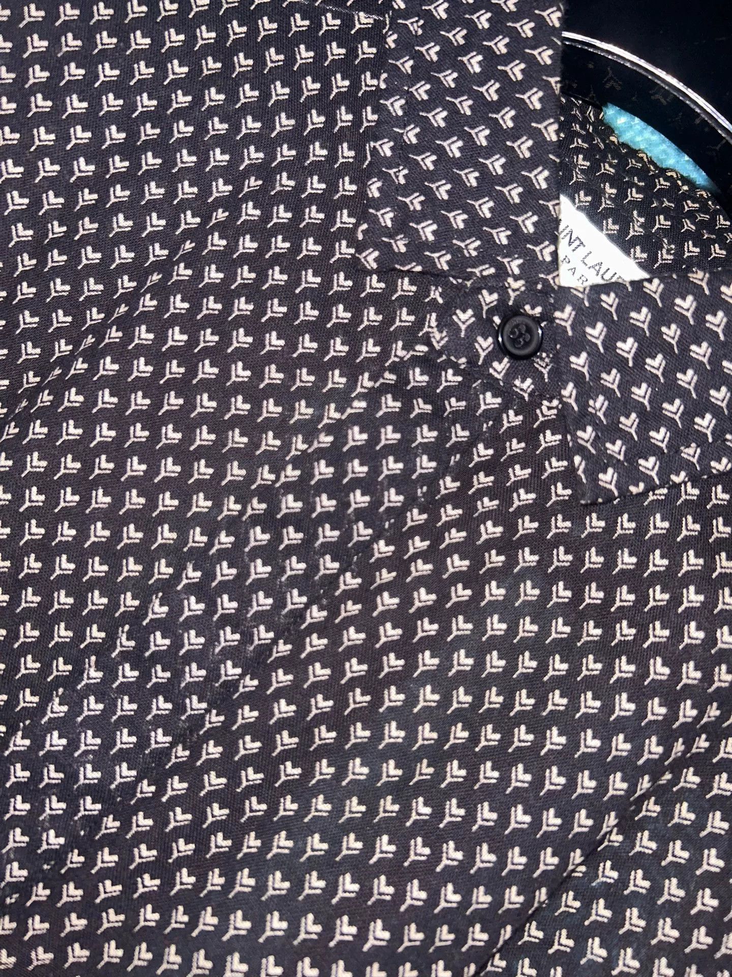 Saint Laurent Paris Saint Laurent Printed Long Sleeve Shirt Size S / US 4 / IT 40 - 5 Thumbnail