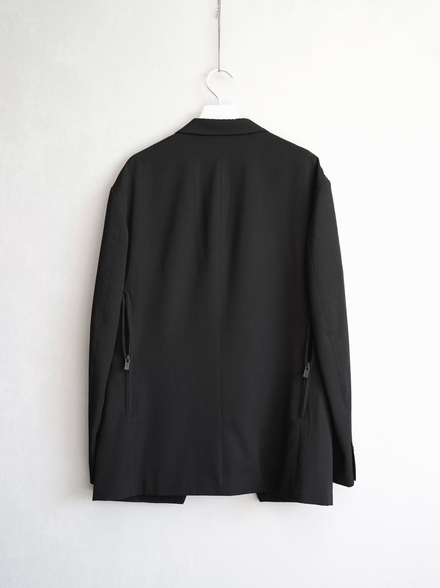 Yohji Yamamoto black zip-up jacket by Yohji Yamamoto Size US M / EU 48-50 / 2 - 2 Thumbnail