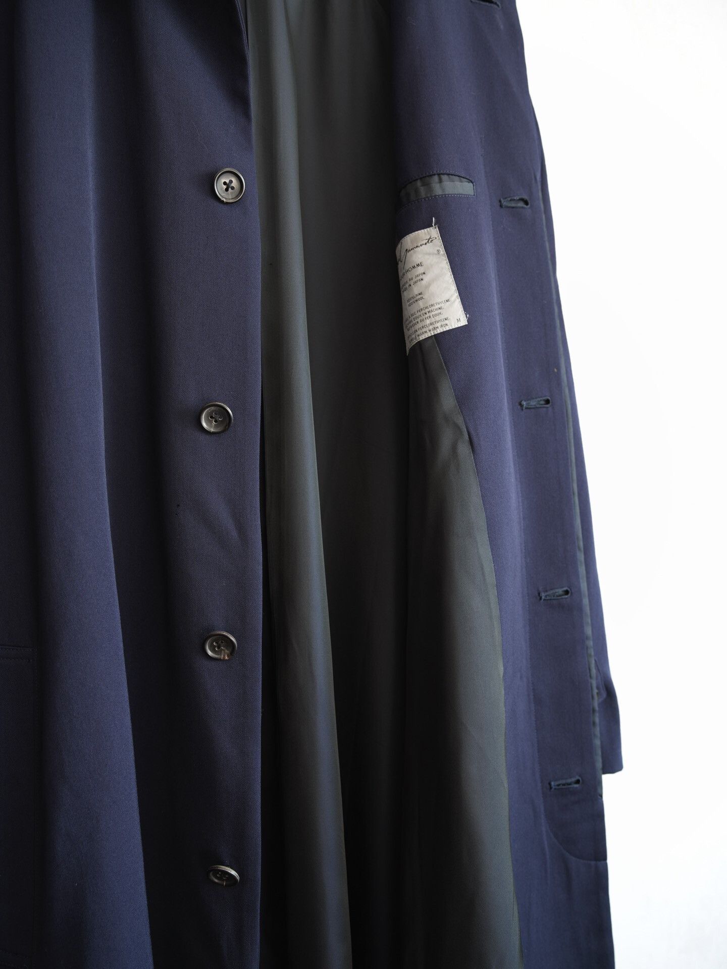 Yohji Yamamoto Yohji Yamamoto Large Navy Coat with Shoulder Sleeves Size US M / EU 48-50 / 2 - 3 Thumbnail