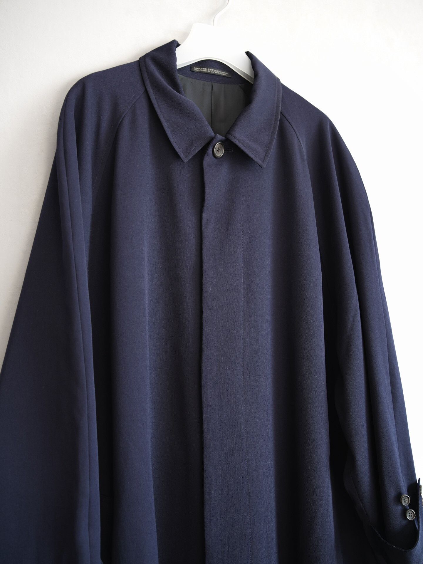 Yohji Yamamoto Yohji Yamamoto Large Navy Coat with Shoulder Sleeves Size US M / EU 48-50 / 2 - 2 Thumbnail