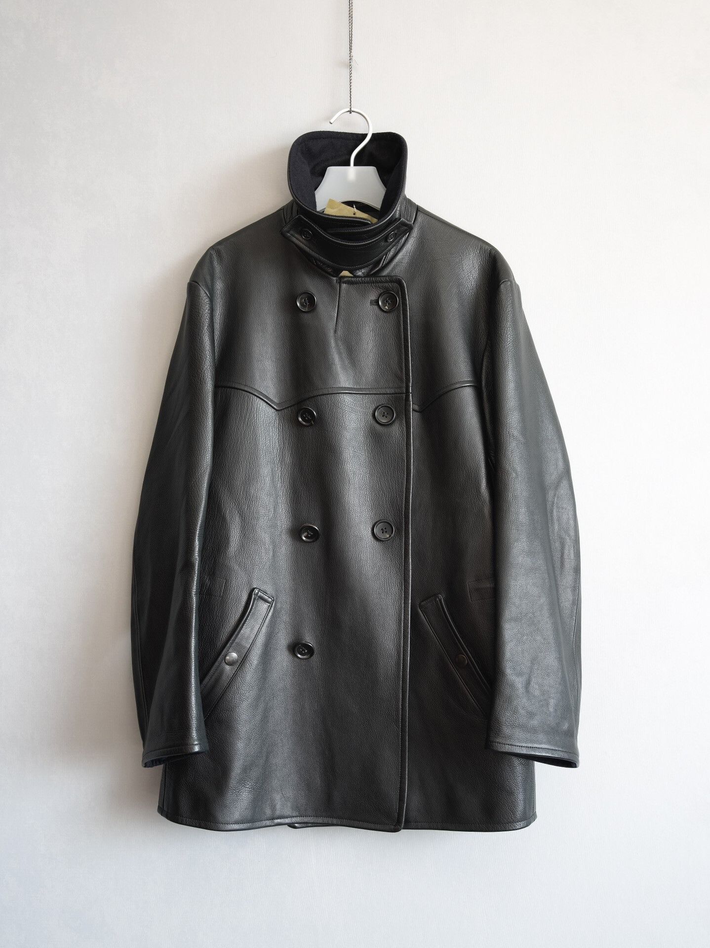 Yohji Yamamoto yohji yamamoto double-breasted buffalo leather coat Size US M / EU 48-50 / 2 - 2 Thumbnail