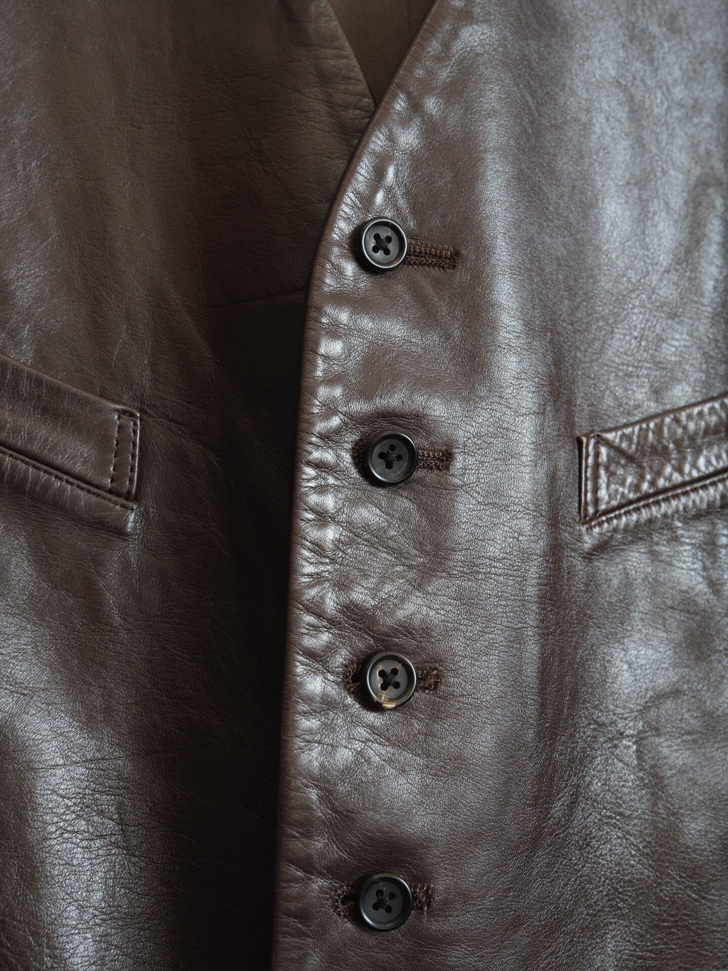 Yohji Yamamoto Yohji Yamamoto Knit and Leather Short Jacket Size US M / EU 48-50 / 2 - 4 Thumbnail