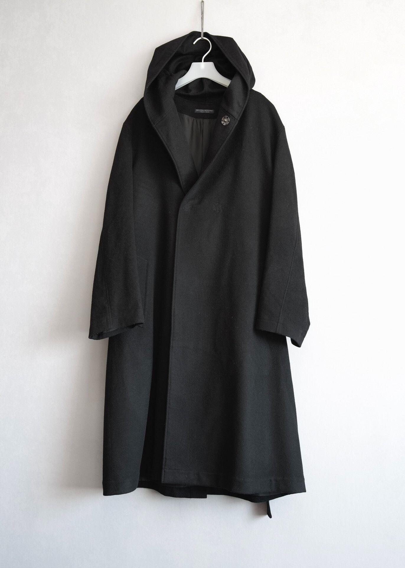 Yohji Yamamoto Yohji Yamamoto Black Boxer Coat with Tie Size US XXL / EU 58 / 5 - 2 Thumbnail