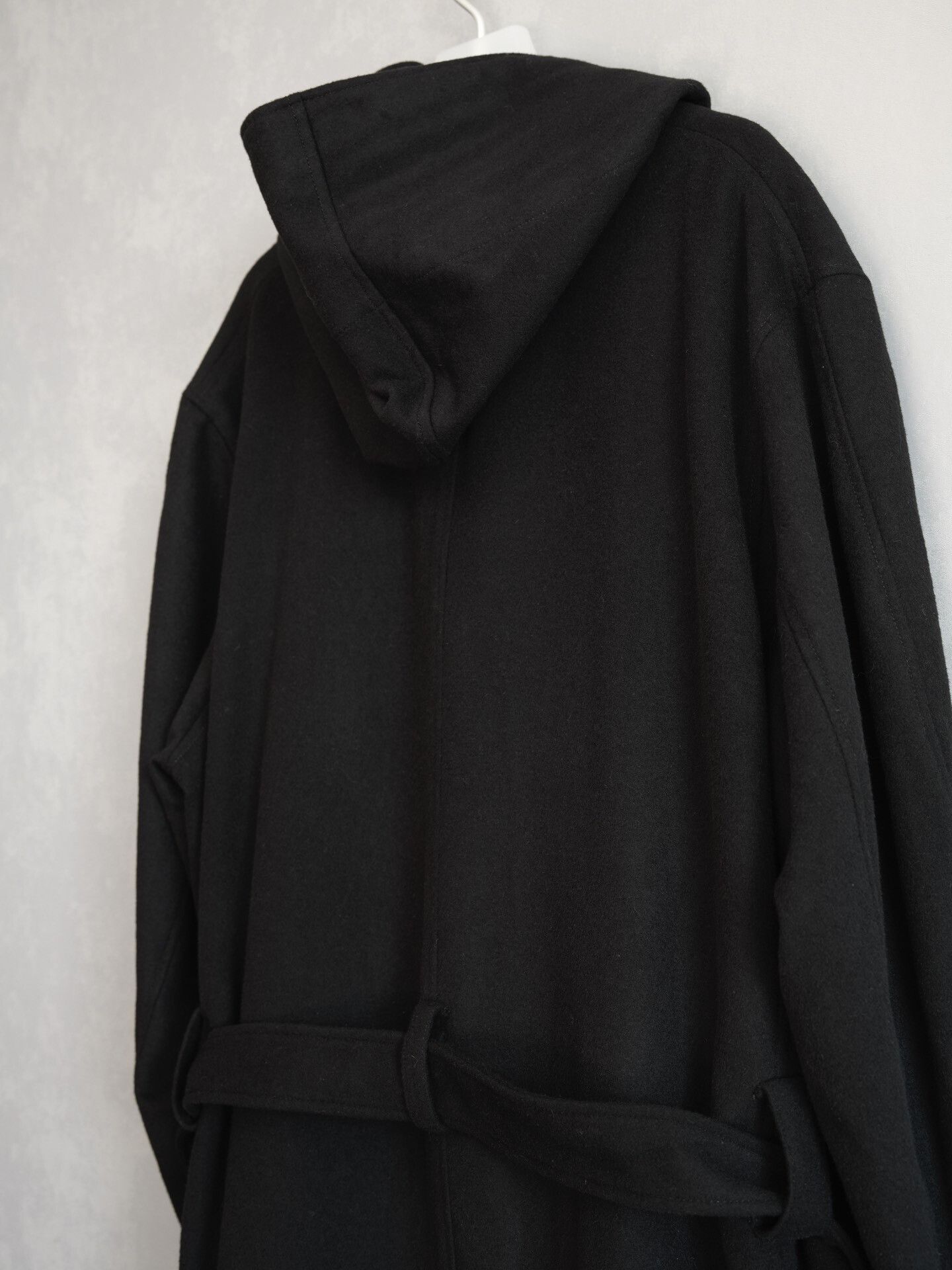 Yohji Yamamoto Yohji Yamamoto Black Boxer Coat with Tie Size US XXL / EU 58 / 5 - 6 Thumbnail