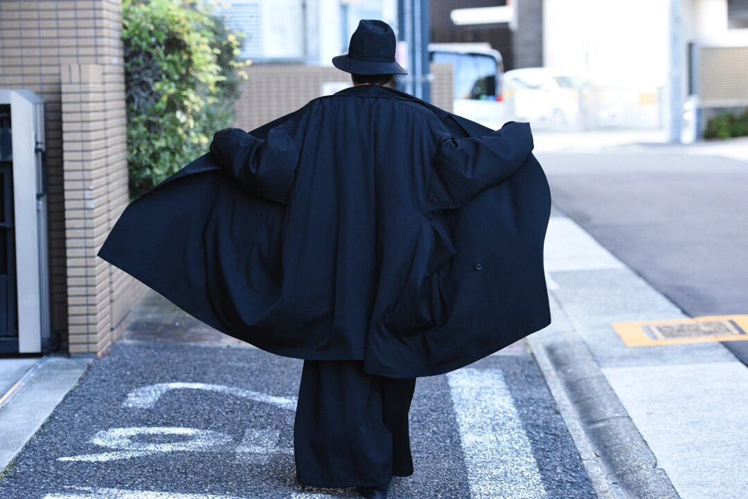 Yohji Yamamoto black oversized wool coat by Yohji Yamamoto Size US M / EU 48-50 / 2 - 6 Thumbnail
