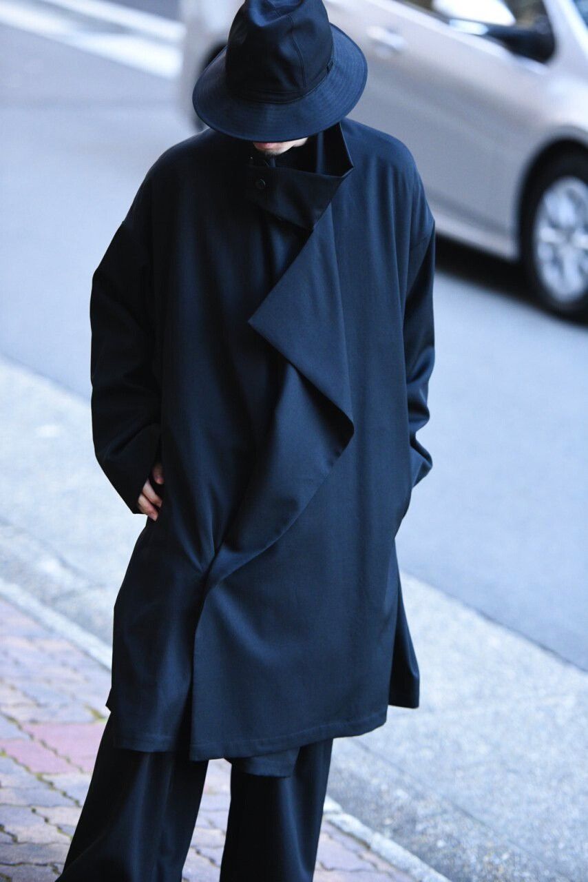 Yohji Yamamoto black oversized wool coat by Yohji Yamamoto Size US M / EU 48-50 / 2 - 7 Thumbnail