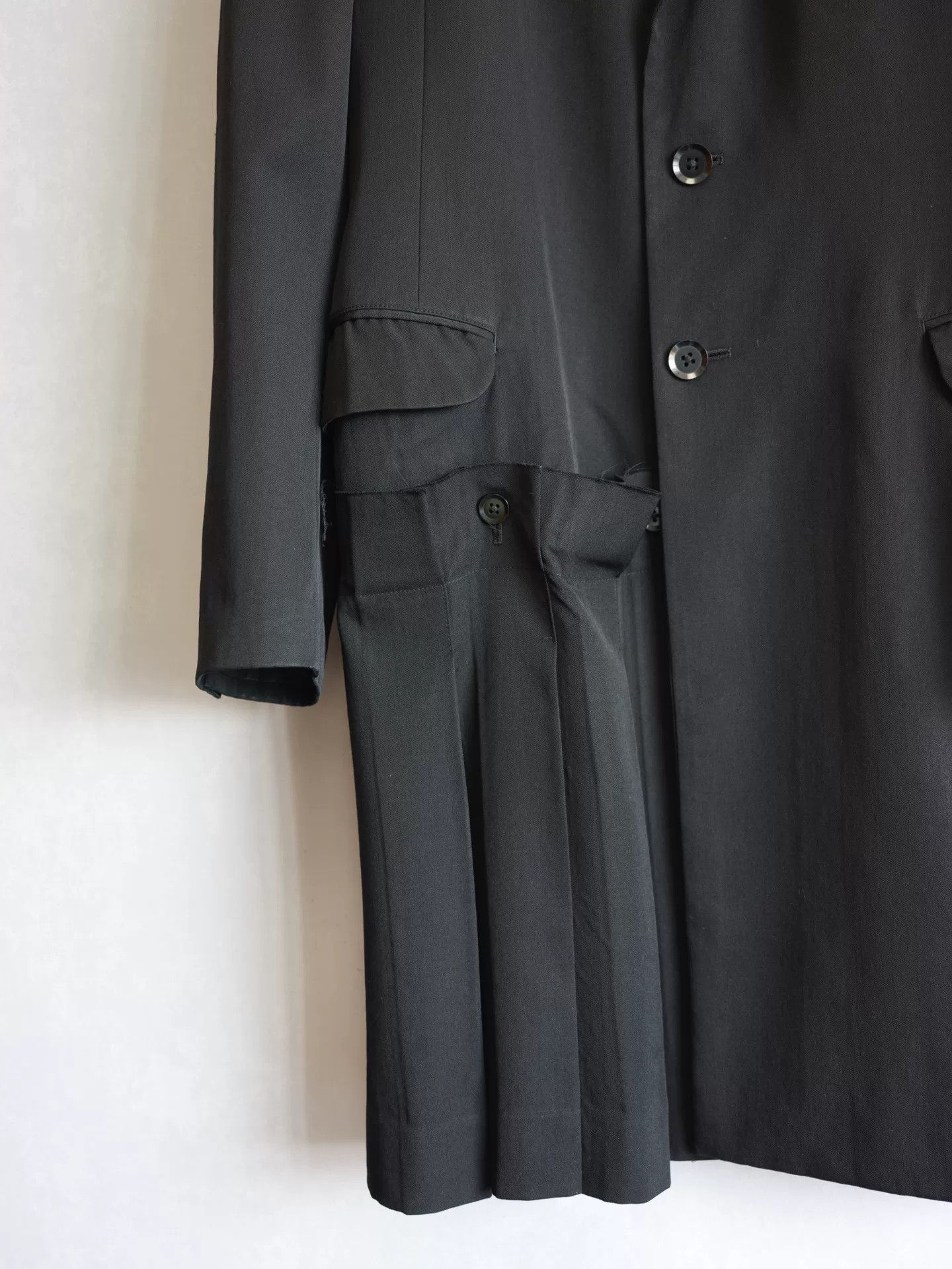 Yohji Yamamoto Yohji Yamamoto Asymmetrical Pleated Coat Size M / US 6-8 / IT 42-44 - 4 Thumbnail