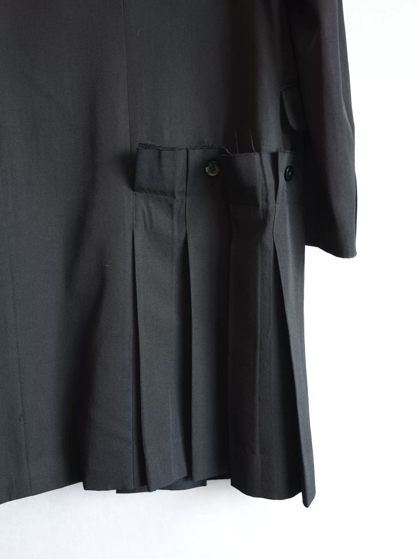 Yohji Yamamoto Yohji Yamamoto Asymmetrical Pleated Coat Size M / US 6-8 / IT 42-44 - 5 Thumbnail