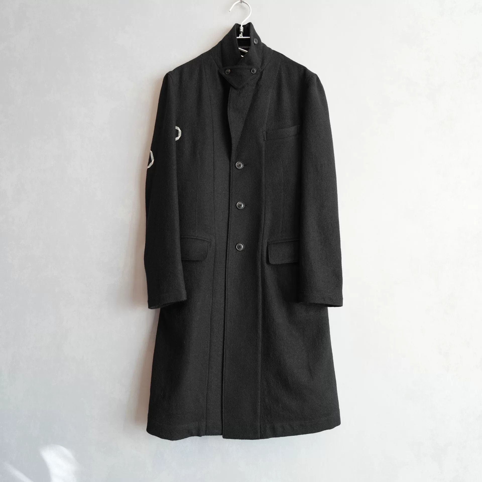 Yohji Yamamoto yohji yamamoto wool coat with print design Size US M / EU 48-50 / 2 - 3 Thumbnail