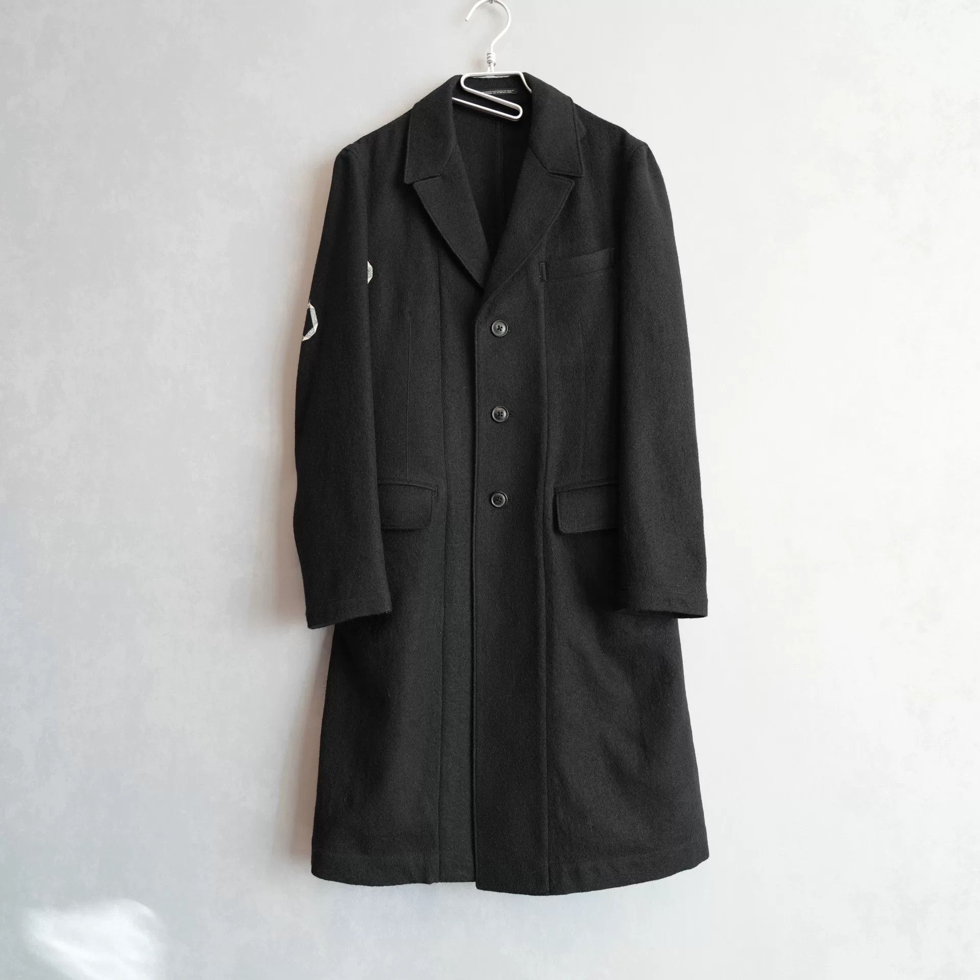 Yohji Yamamoto yohji yamamoto wool coat with print design Size US M / EU 48-50 / 2 - 2 Thumbnail