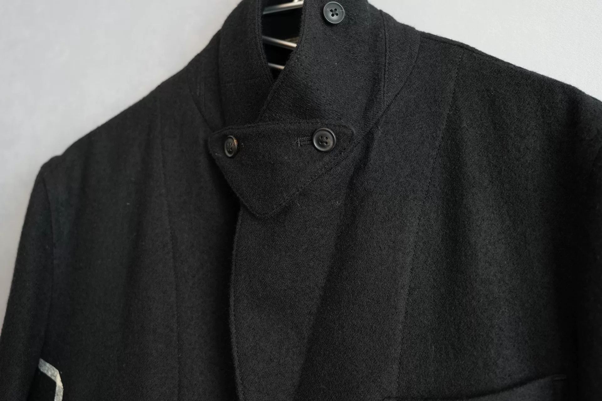 Yohji Yamamoto yohji yamamoto wool coat with print design Size US M / EU 48-50 / 2 - 4 Thumbnail