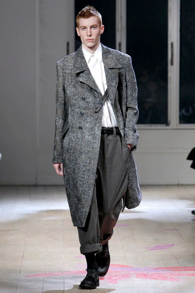 Yohji Yamamoto Yohji Yamamoto Double-Breasted Wool Coat Size US S / EU 44-46 / 1 - 2 Thumbnail