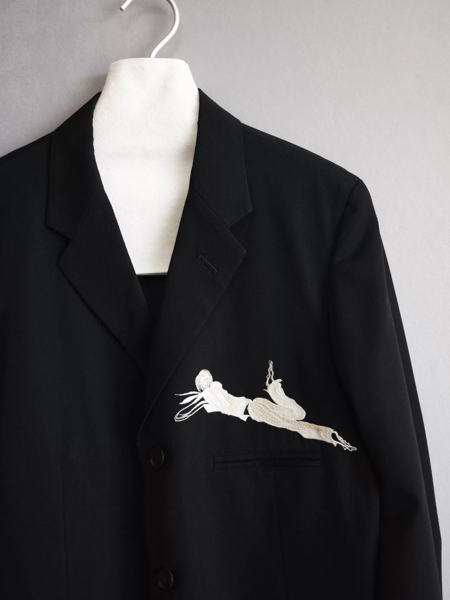 Yohji Yamamoto black embroidered Yohji Yamamoto jacket Size S / US 4 / IT 40 - 4 Thumbnail