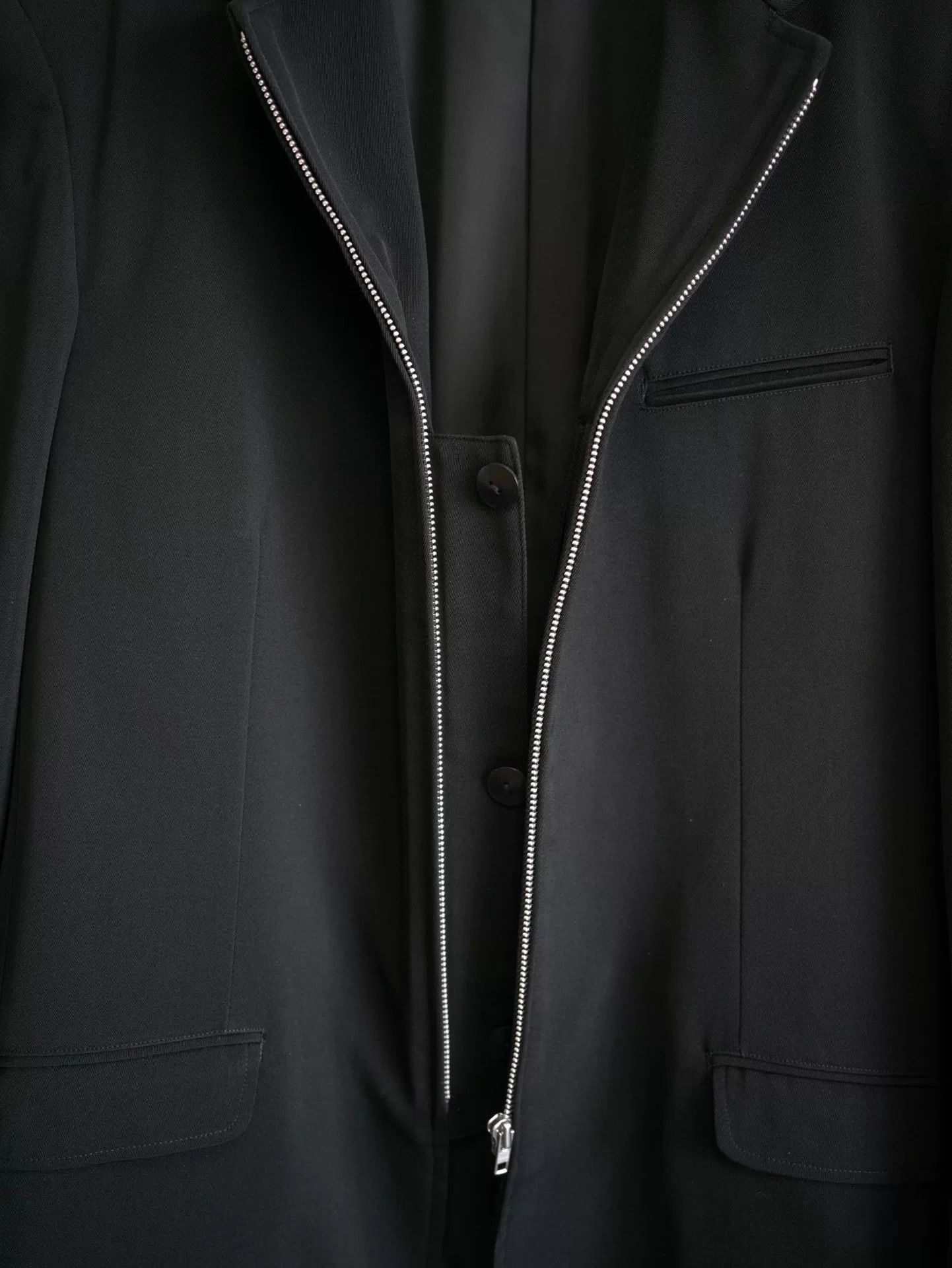 Yohji Yamamoto Yohji Yamamoto Leather Zip Jacket Size US L / EU 52-54 / 3 - 5 Thumbnail