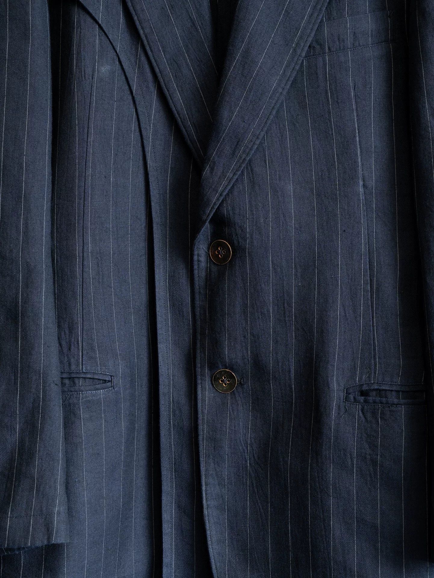Yohji Yamamoto Yohji Yamamoto Striped Double-Layer Outer Jacket Size US M / EU 48-50 / 2 - 5 Thumbnail