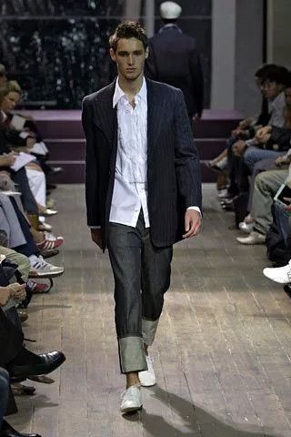 Yohji Yamamoto Yohji Yamamoto Striped Double-Layer Outer Jacket Size US M / EU 48-50 / 2 - 2 Thumbnail